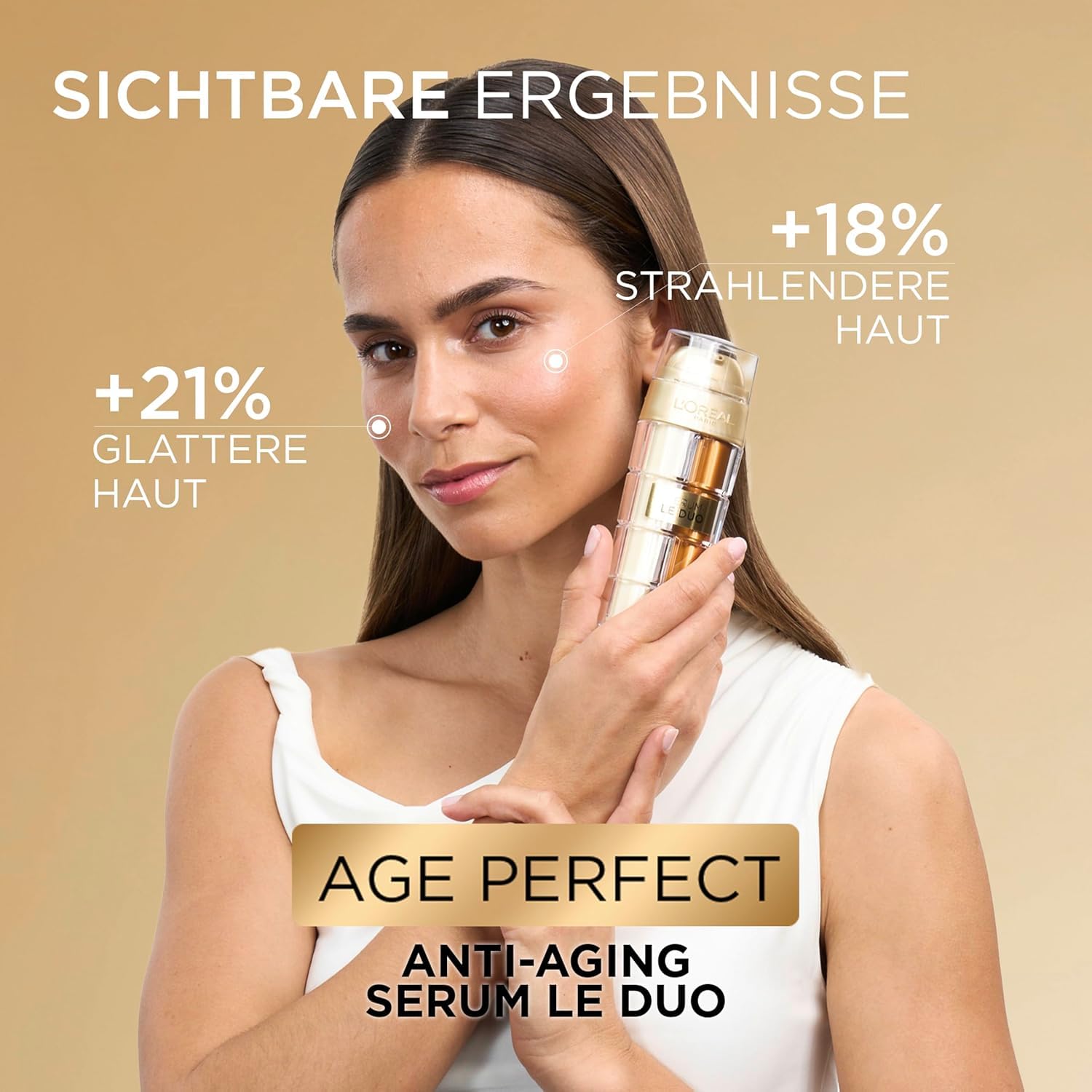 Thumbnail 4 de L’Oréal Paris Age Perfect Serum Le Duo – 2-in-1 Anti-Aging Serum mit Kollagenpeptiden, Vitamin B3 und CG, 30 ml