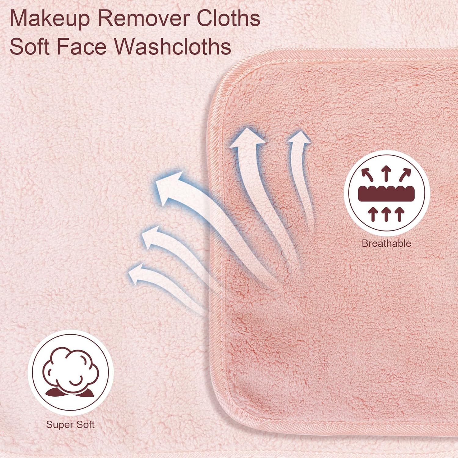 Detalle de PHOGARY PSK6-6 Microfibre Face Cloth herbruikbare microvezel gezichtsdoeken, 6 stuks