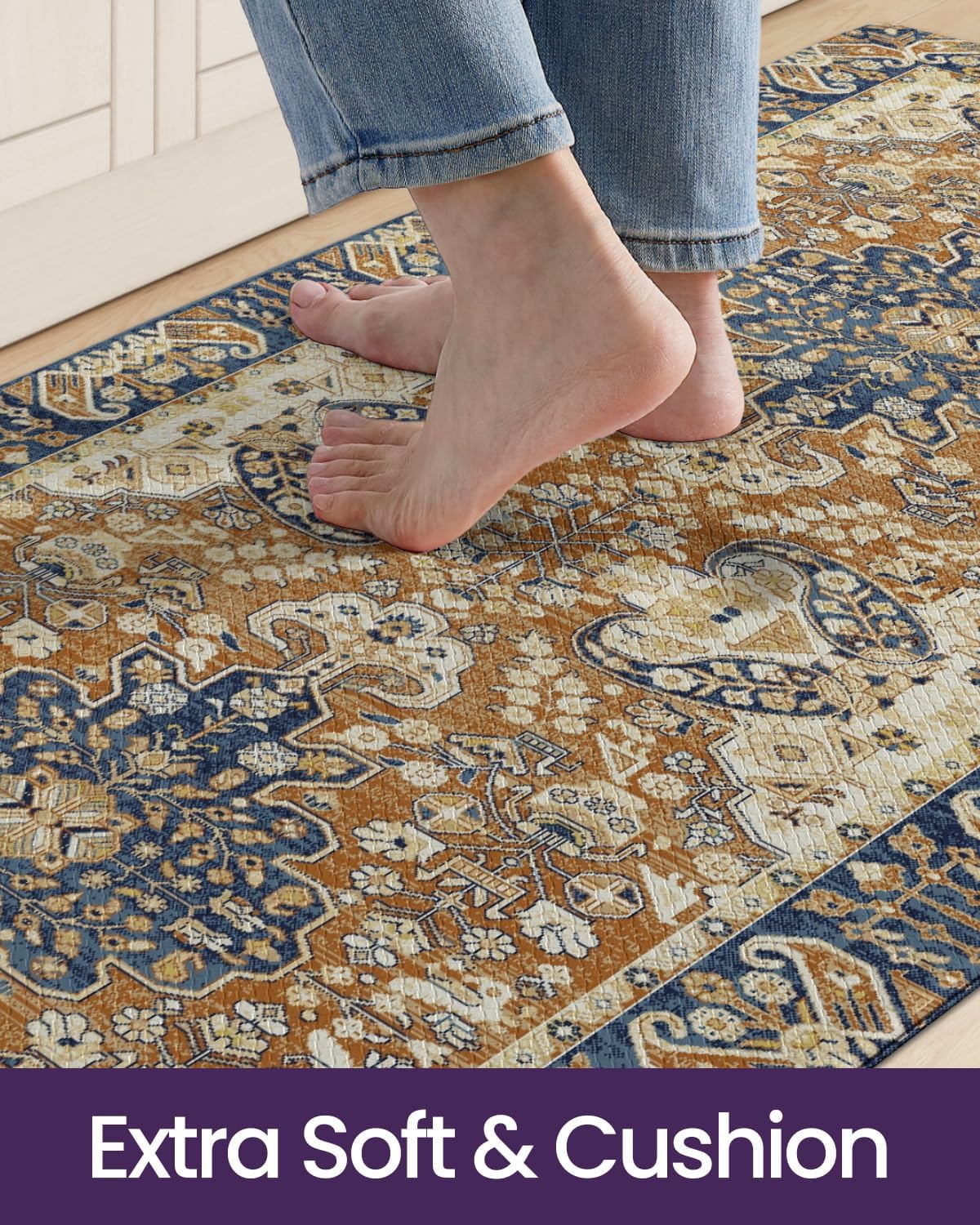 Thumbnail 4 de DEXI 23x86 Kitchen Mat cushioned anti-fatigue rug