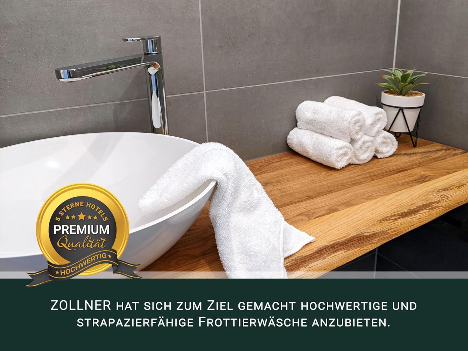 Thumbnail 4 de ZOLLNER Gästehandtücher 10er Set 30x50 cm