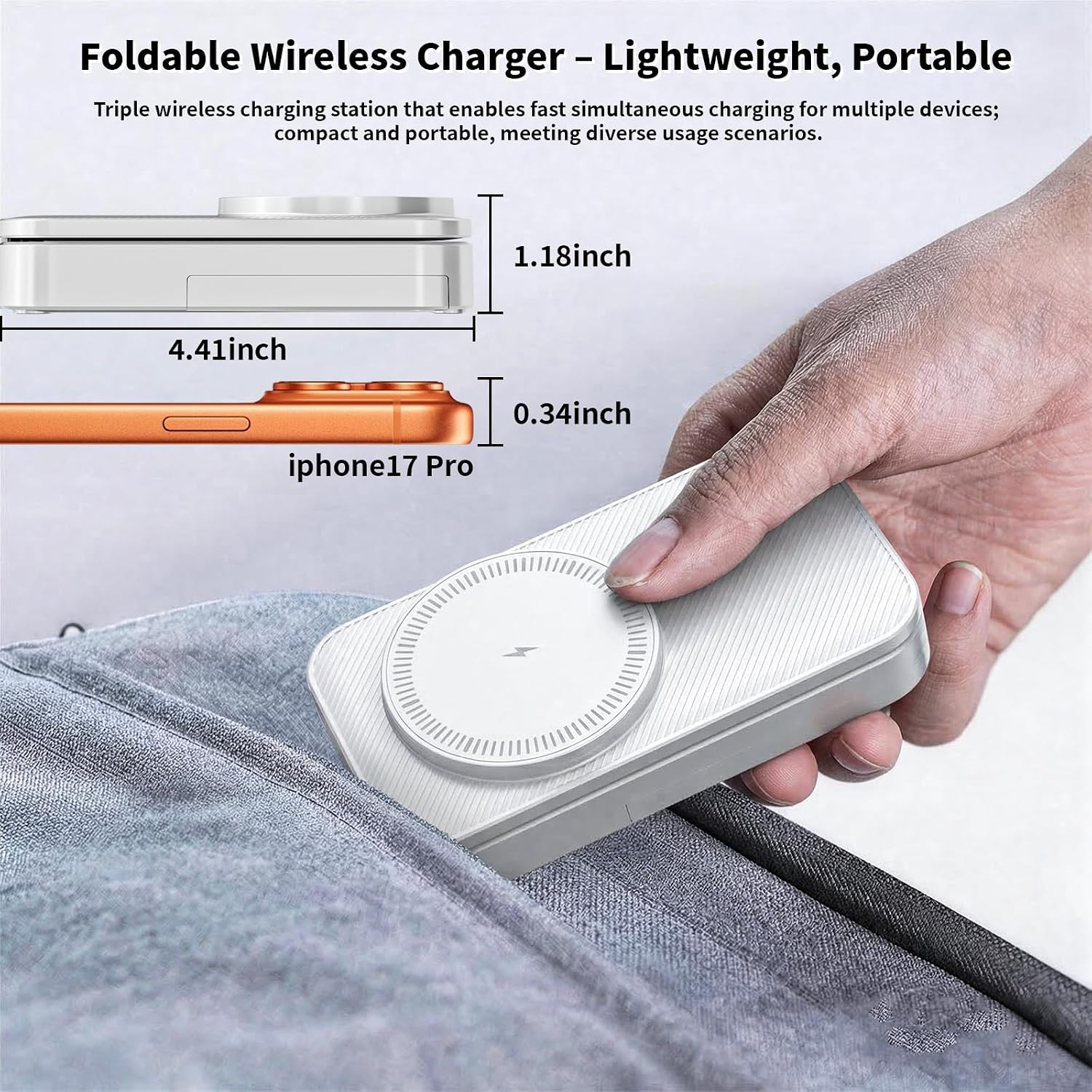 Detalle de 3-in-1 Magnetic Charging Station, 25W