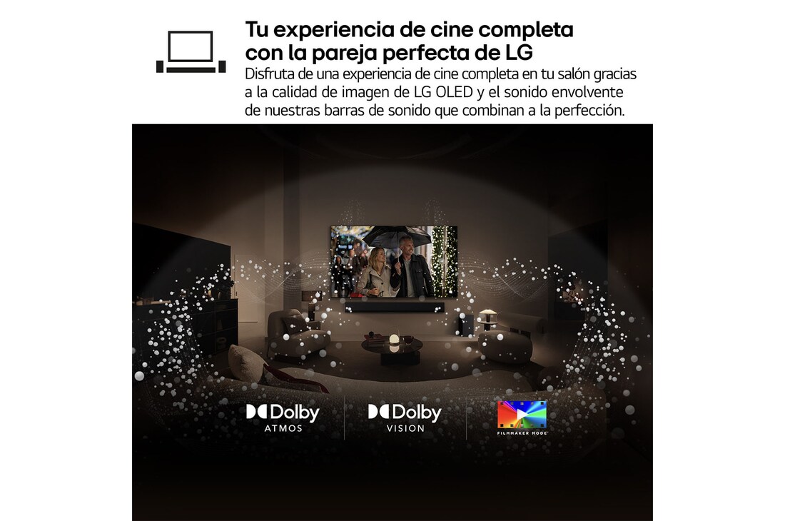 Thumbnail 3 de LG OLED65G56LS.ESB Pack Smart TV OLED evo G5 65" 4K 2025 + barra de sonido 📺