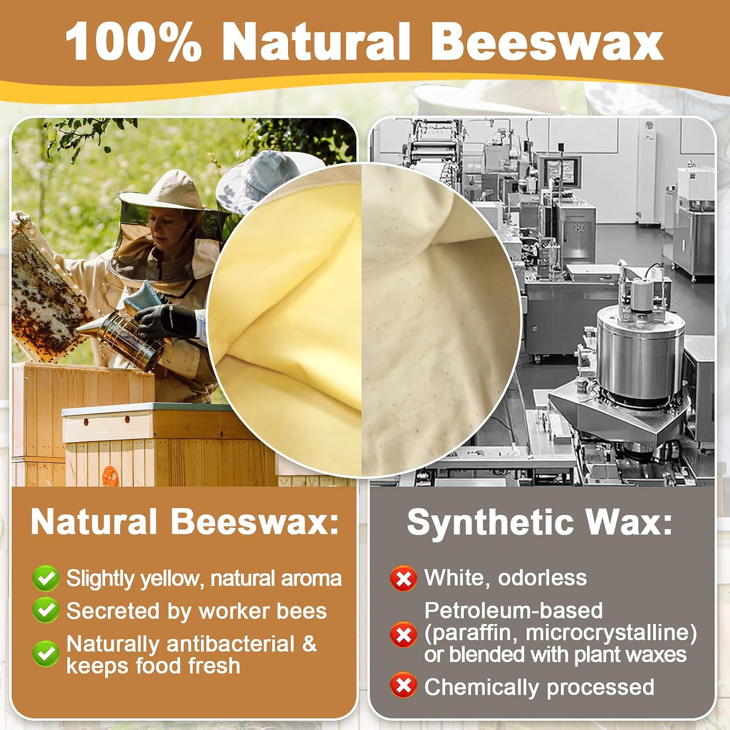 Thumbnail 5 de Beeswax Bread Bag for Homemade Loaves (17x13 in) – Linen, Reusable & Freezer Safe