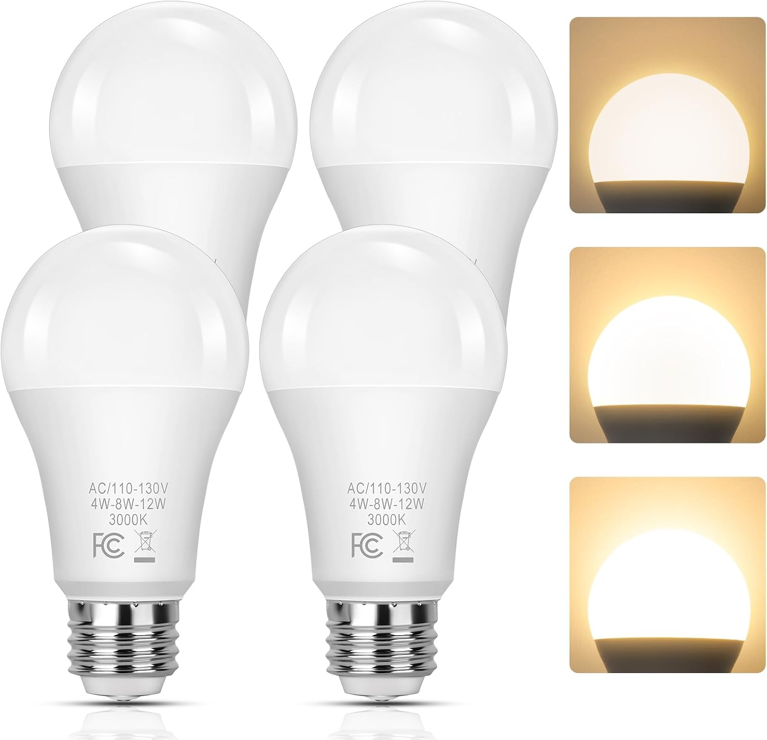 Detalle de Yochoice 3-Way LED Bulbs 3000K