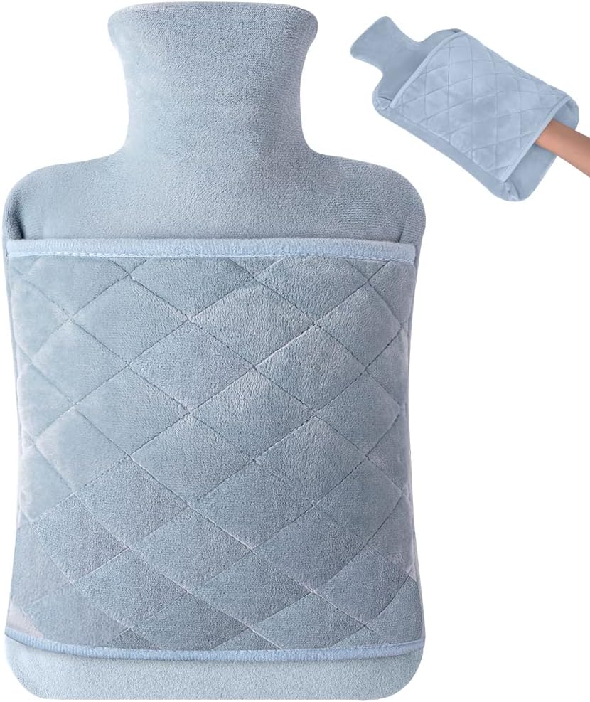 Detalle de Vicloon Wärmflasche 2 L mit Bezug