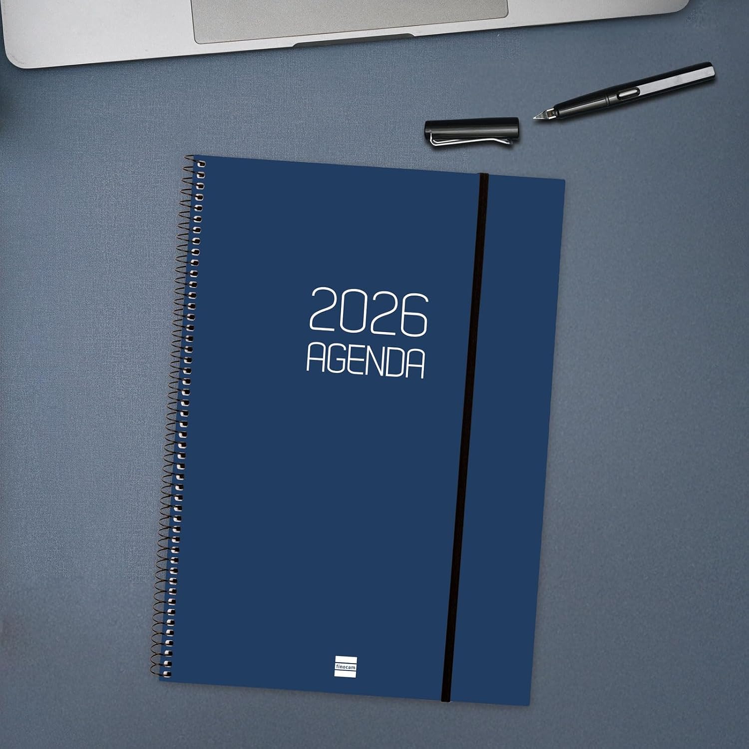 Detalle 2 de Finocam Agenda Espiral 2026 A4 Semana Vista Horizontal