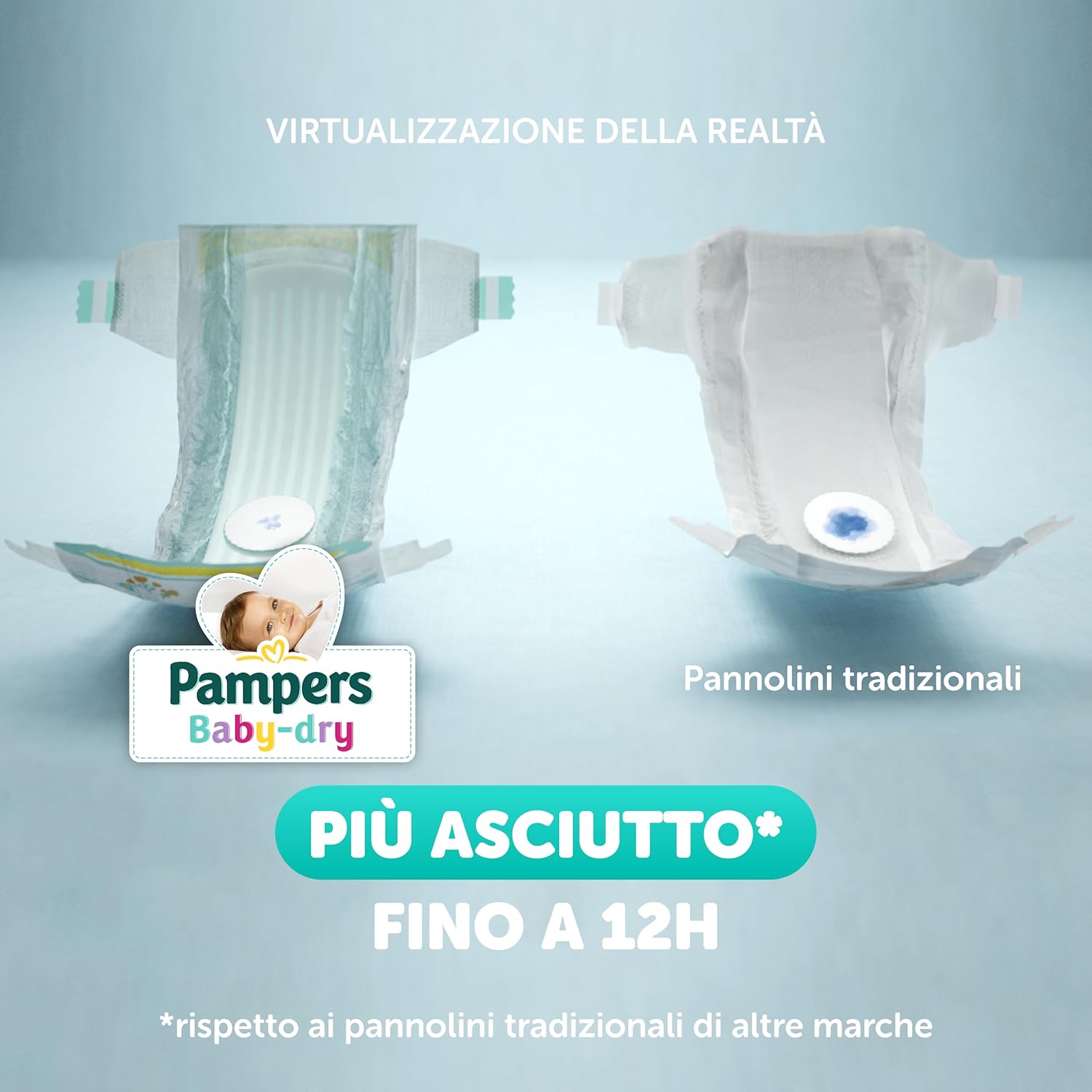 Detalle de Pampers Baby Dry Junior Taglia 5 (11-25 kg) – Scorta 192 + 500 punti omaggio