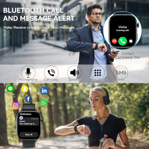 Detalle de uaue Montre Connectée Homme GPS 2,06AMOLED – 178+ sports, 5ATM Étanche, Bluetooth