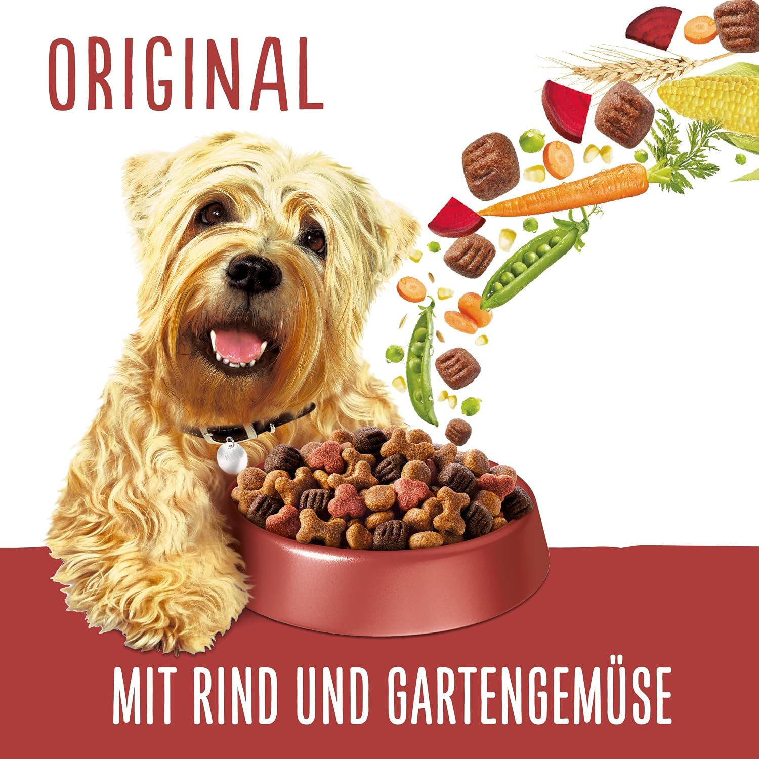 Detalle de Beneful Original Hundefutter trocken mit Rind und Gartengemüse – 12 kg