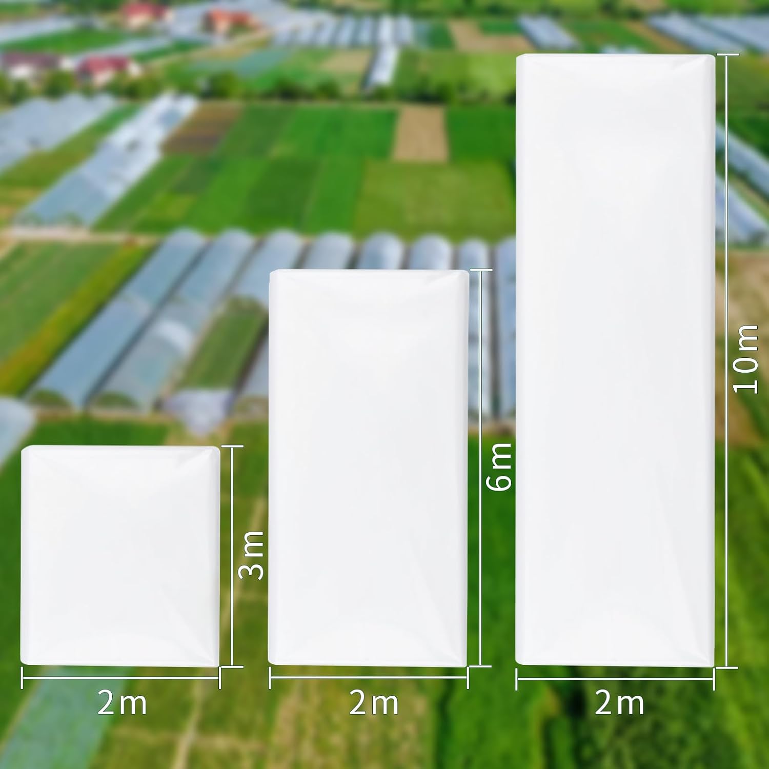 Detalle de SWTYExt Folie Gewächshaus Transparent 2 x 10 m – stabile PE-Abdeckfolie für Gewächshaus und Treibhaus