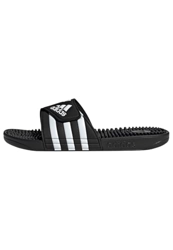 Detalle de adidas Mixte Adissage Slides Slipper – Core Black / Cloud White, 39 EU