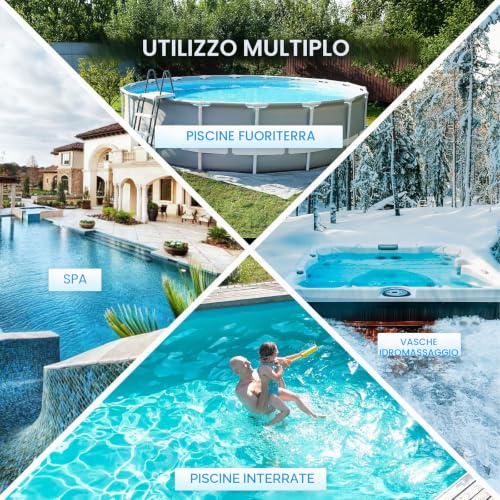 Detalle 2 de Enhulk PC15: Batteria per aspirapolvere piscina con testa larga 34 cm e asta telescopica