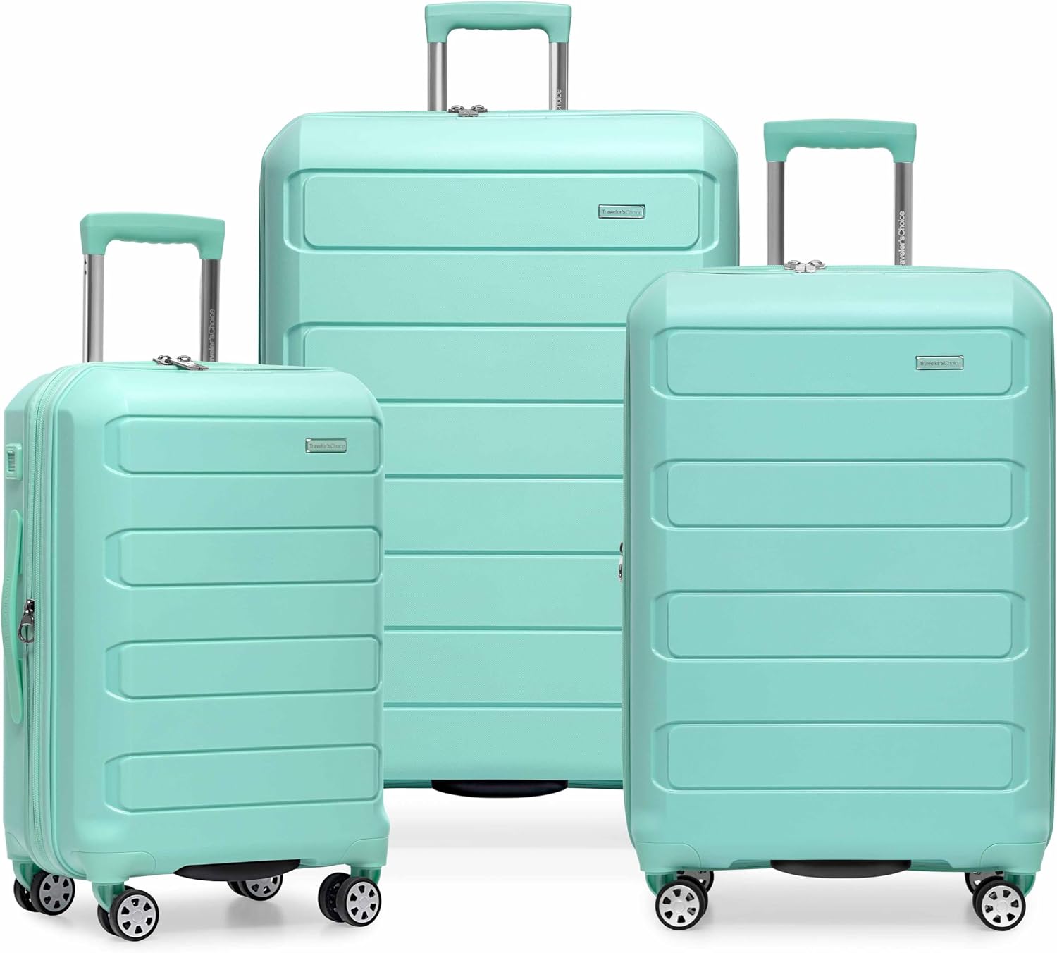 Detalle de Traveler's Choice Pagosa hardshell luggage 3-piece