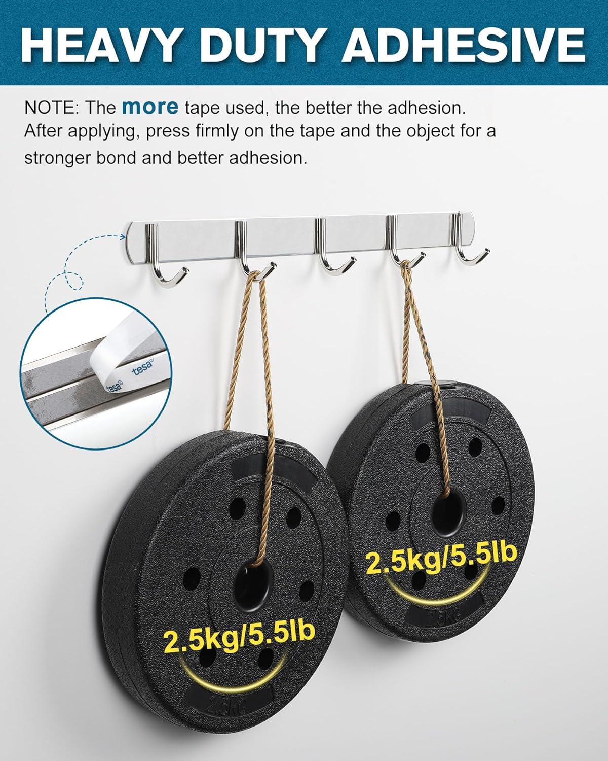 Thumbnail 3 de Emitever 6311 Heavy-Duty Double Sided Tape (10mm x 3m) for strong, residue-free mounting