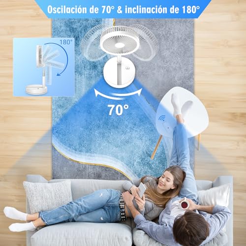 Thumbnail 1 de Ventilador de Pie Portátil Plegable Oscilante 8.6 pulgadas – Lipety