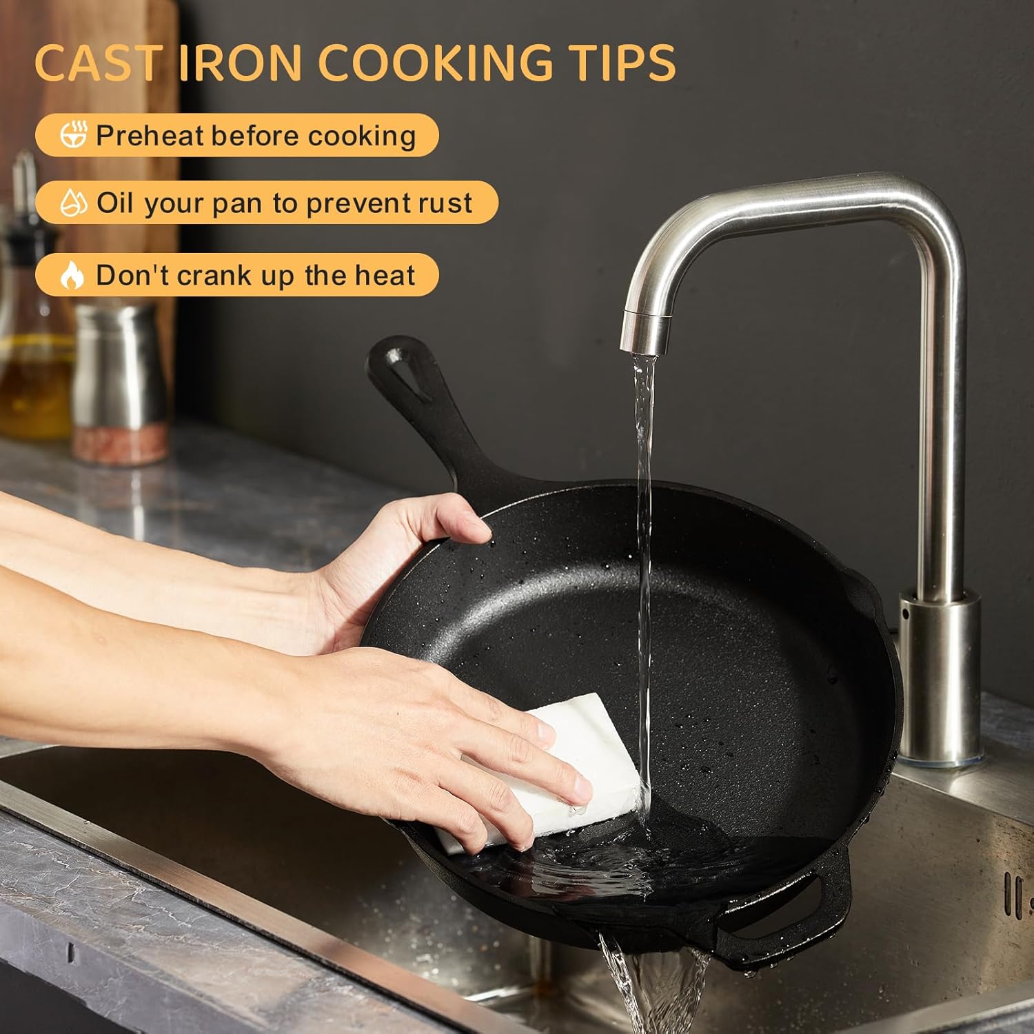 Thumbnail 5 de EWFEN Cast Iron Skillet Set 3-Piece