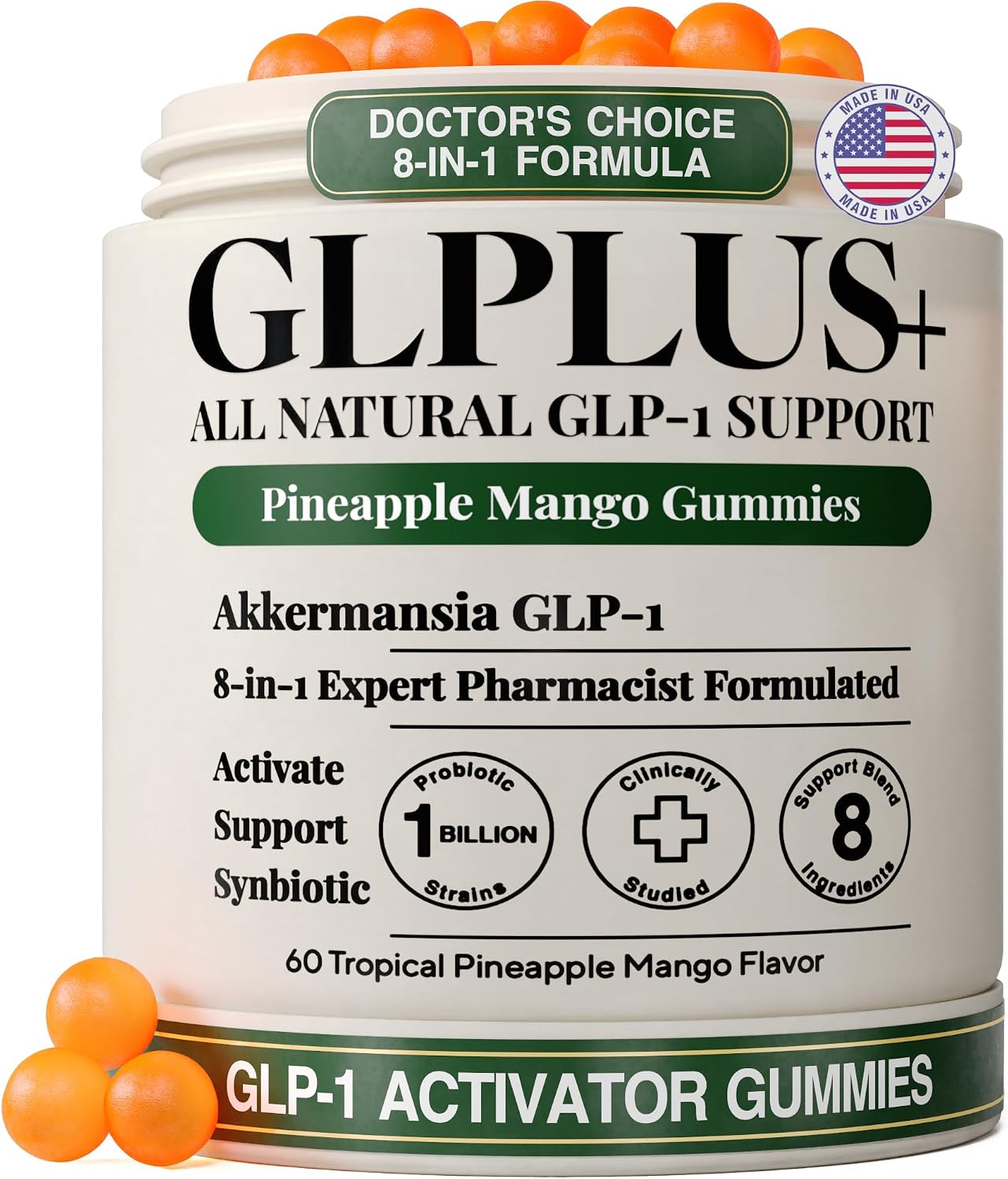 Detalle de GLP-1 Weight Loss Gummies, Mango Pineapple