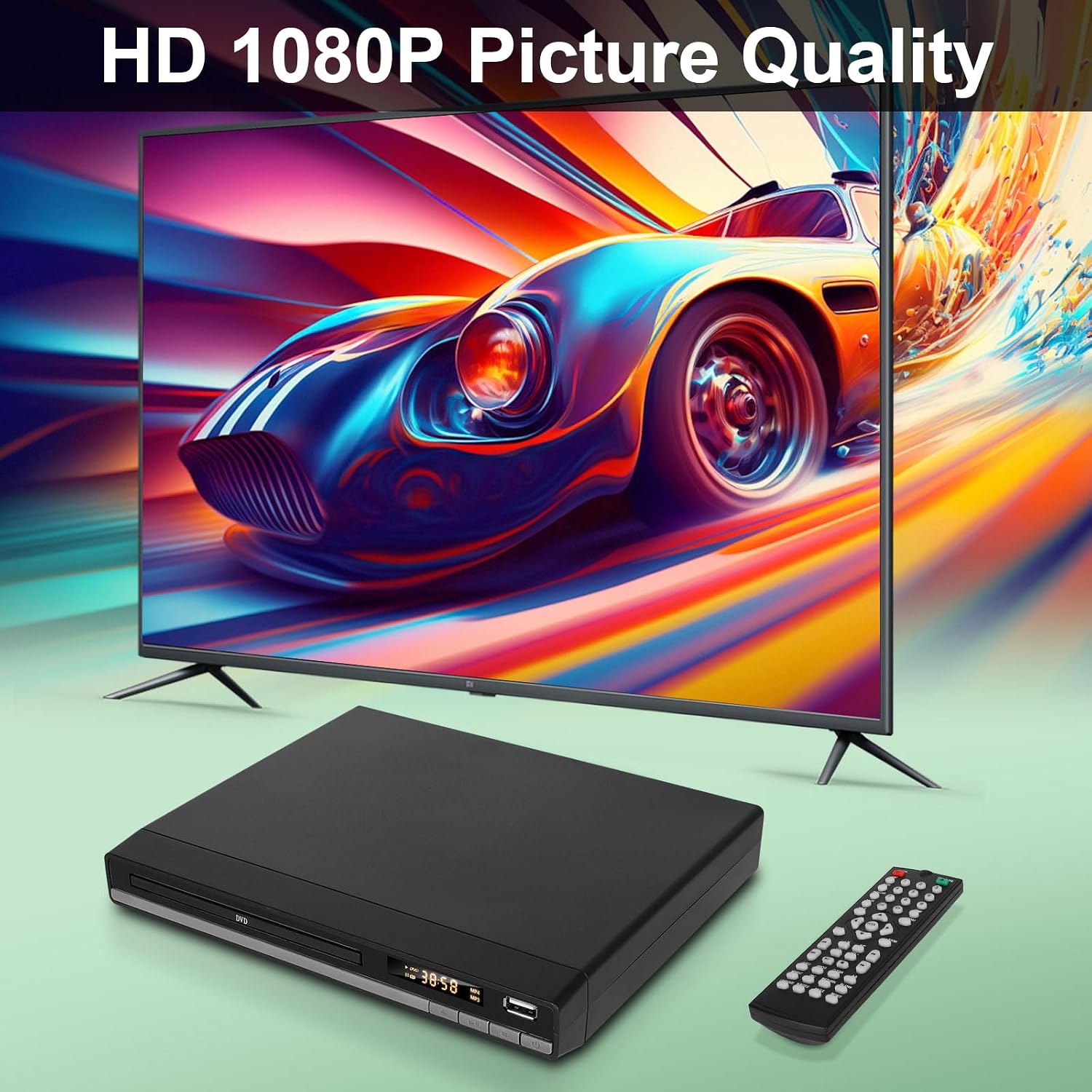 Detalle 2 de All Region Free 1080P HD DVD Player for TV
