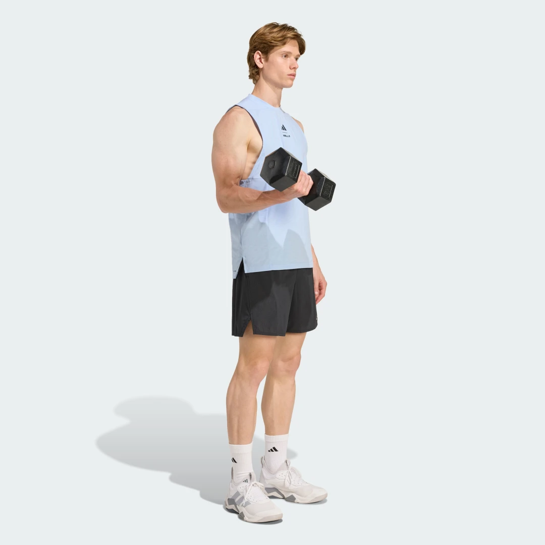 Thumbnail 2 de Camiseta estampada sin mangas Les Mills de Adidas, en azul