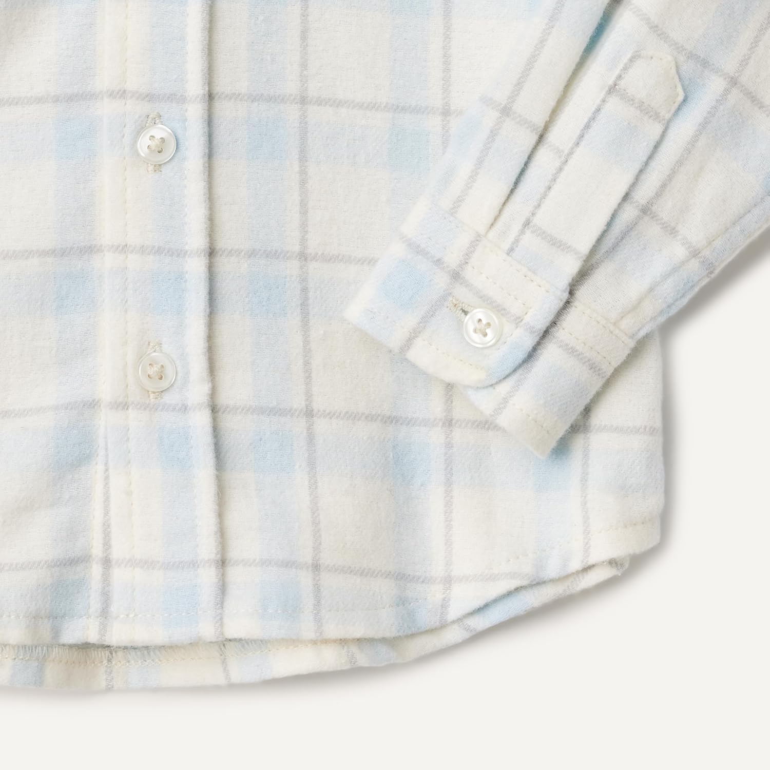Detalle de Amazon Essentials x Sofia Grainge Toddlers and Baby Boys' Button Down Plaid Flannel Shirt