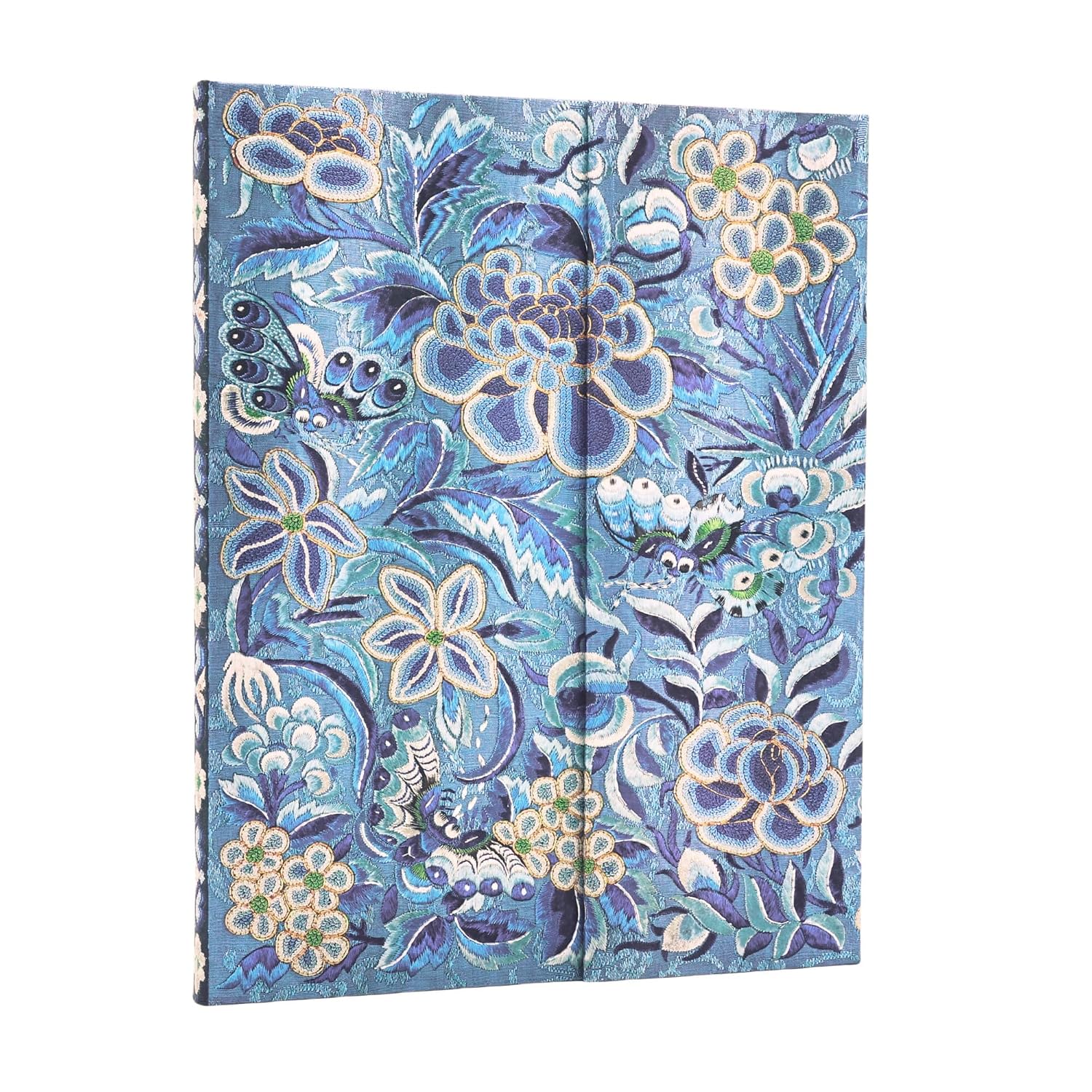 Detalle de Paperblanks Saule Bleu Ultra anteckningsbok, olinjerad, 144 sidor