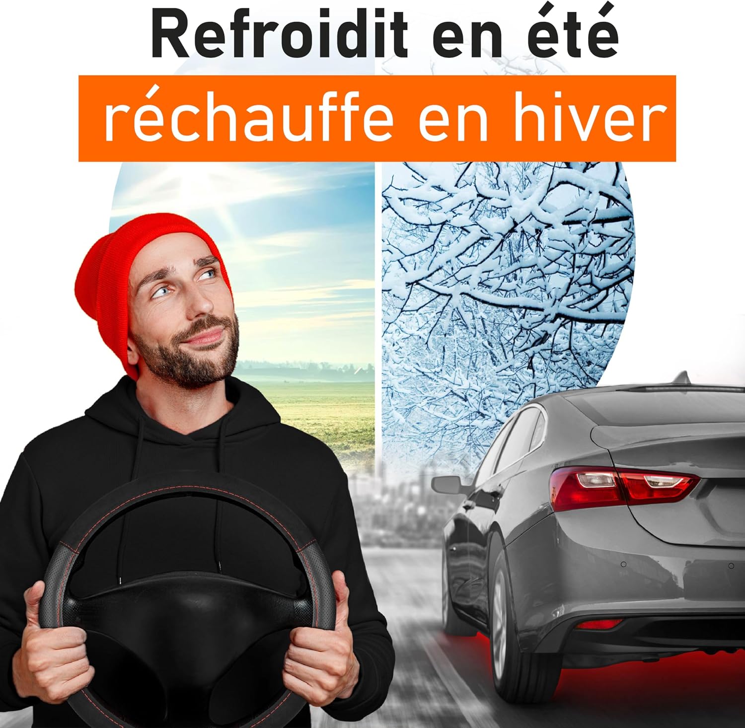 Detalle 2 de Upgrade4cars Couvre Volant 37-39 cm