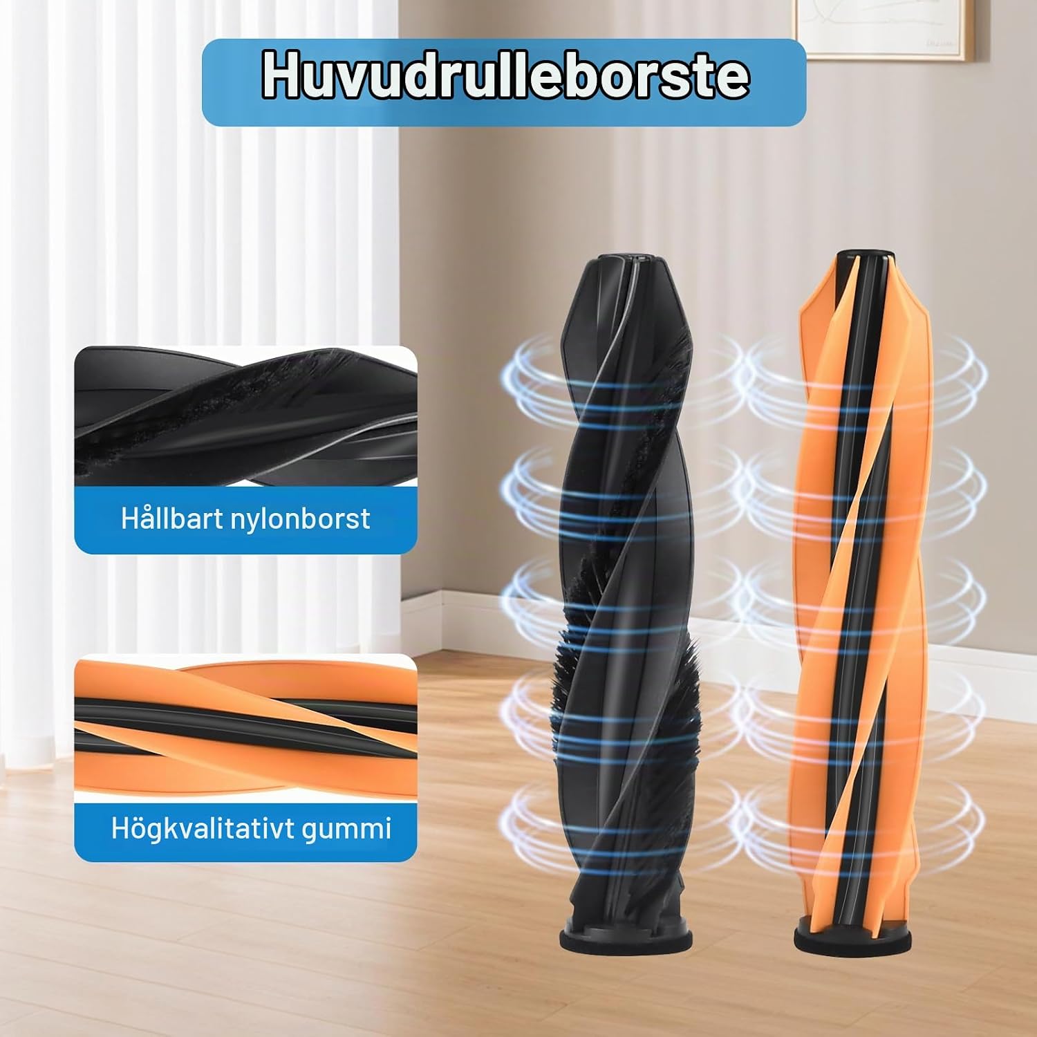 Detalle de Bpbdzz 32-delat tillbehörsset för Dreame X50 Ultra Complete, borstar och filter