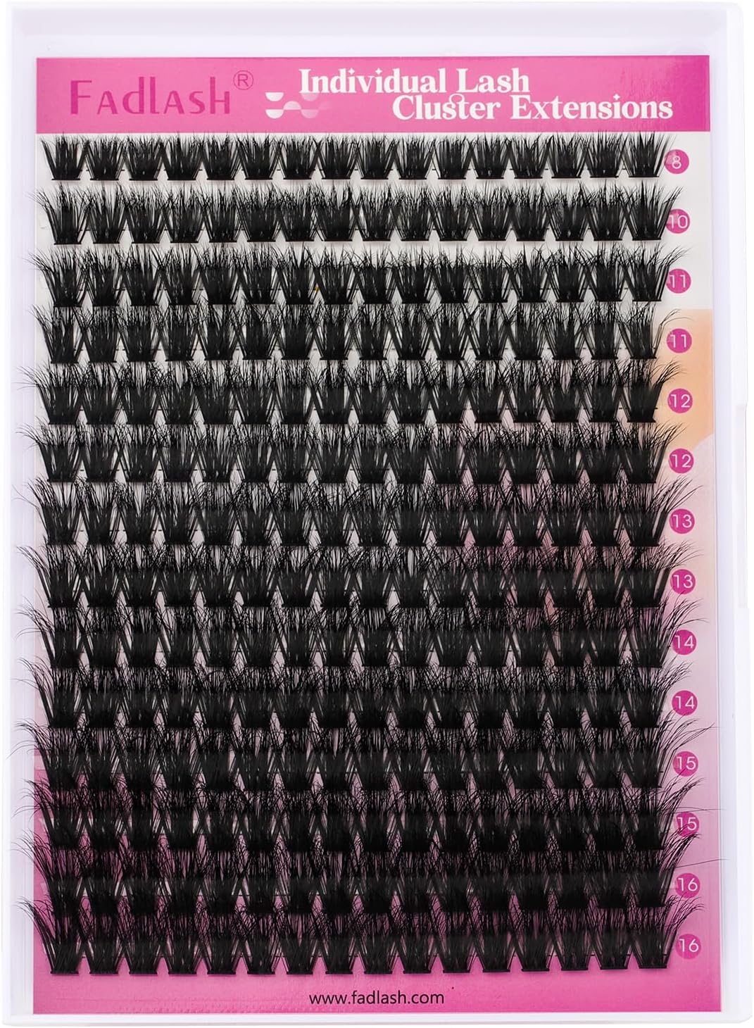 Thumbnail 6 de FADLASH 100D Lash Clusters, 3D Effect, Wispy Style, 8–16 mm