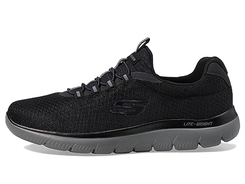 Detalle 1 de Skechers Homme Summits Trainer – Noir Mesh/Charcoal, 45.5 EU