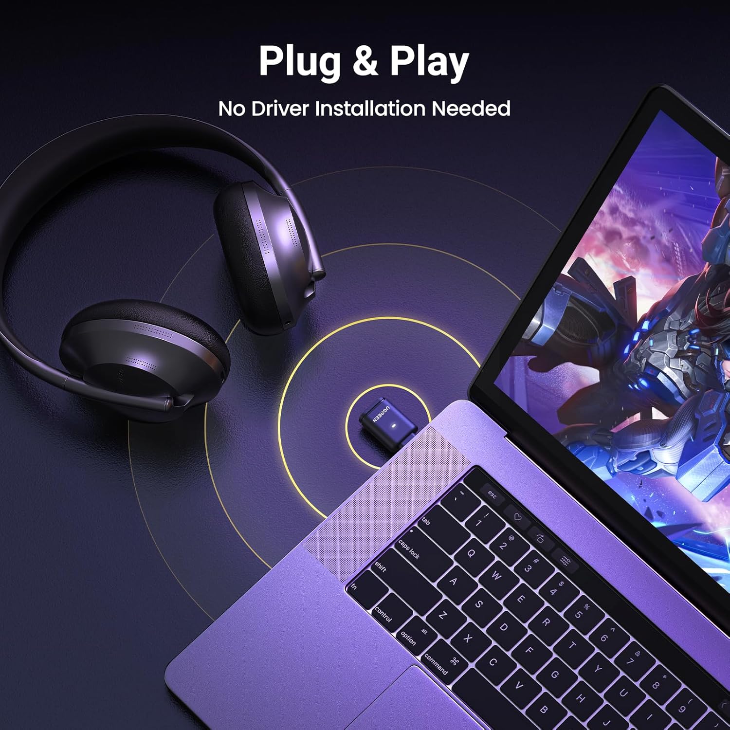 Thumbnail 5 de UGREEN Bluetooth 5.3 Adapter for PS5 USB-C