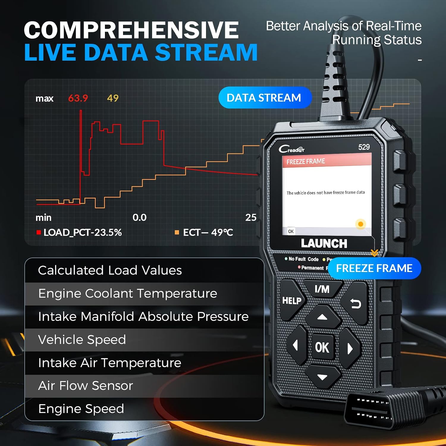 Thumbnail 6 de Launch CR529 Scanner OBD2 Diagnostic Voiture