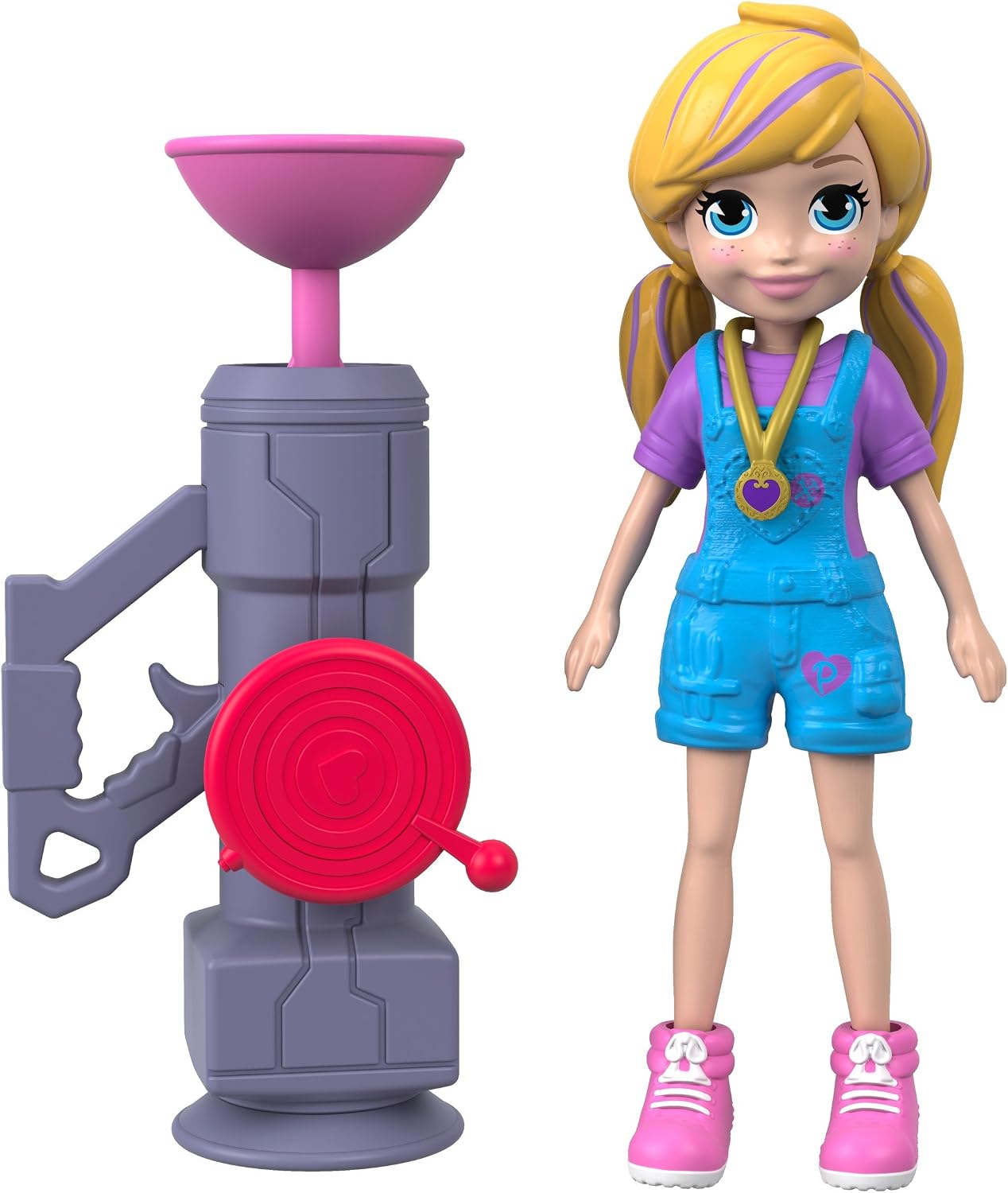 Detalle de Polly Pocket FTP69 Zip n' Blast Polly Doll with Active Pose Play
