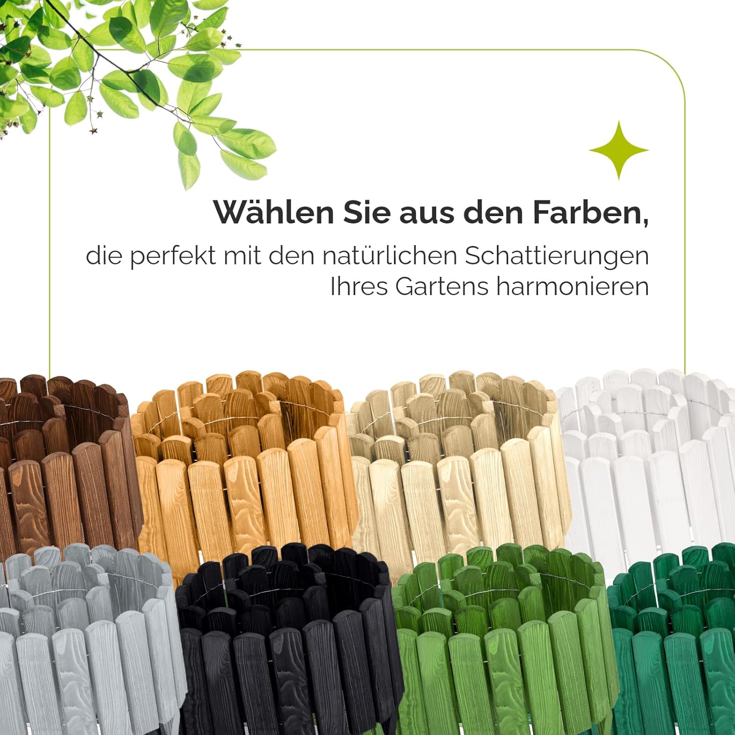 Thumbnail 4 de Garronda Rasenkante / Beeteinfassung aus Holz flexibel, Rollborder Dunkelbraun – 200 x 10 cm (GD-0046)