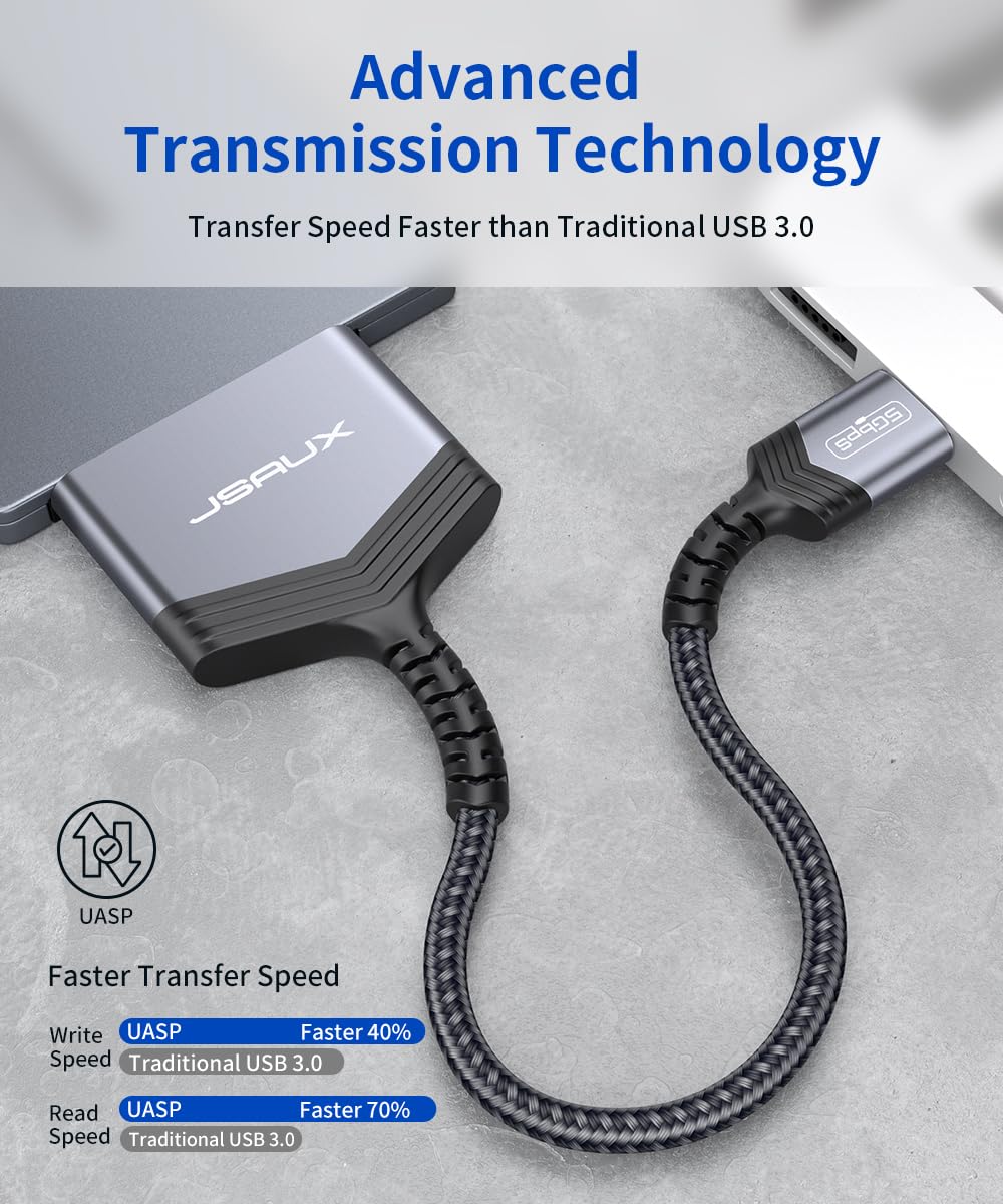 Thumbnail 2 de Adattatore SATA USB 3.0 JSAUX per unità da 2,5" – velocità 5 Gbps, design compatto e Plug & Play