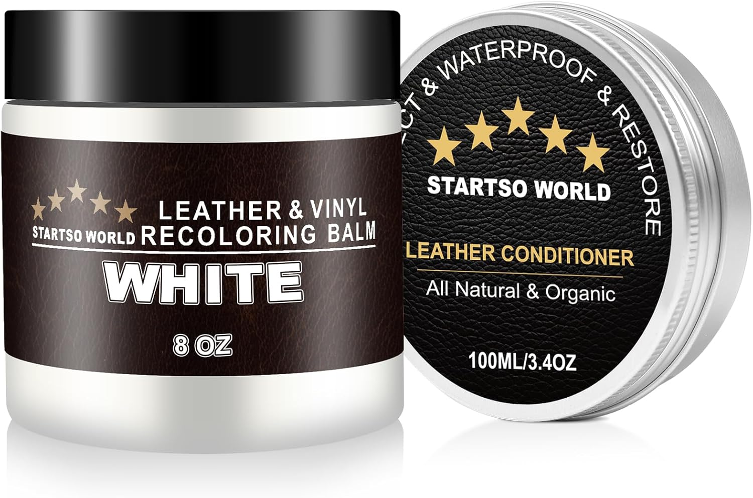Thumbnail 6 de STARTSO WORLD Camel Leather Recoloring Balm — leather repair kit for couches, car seats, and scratched leather