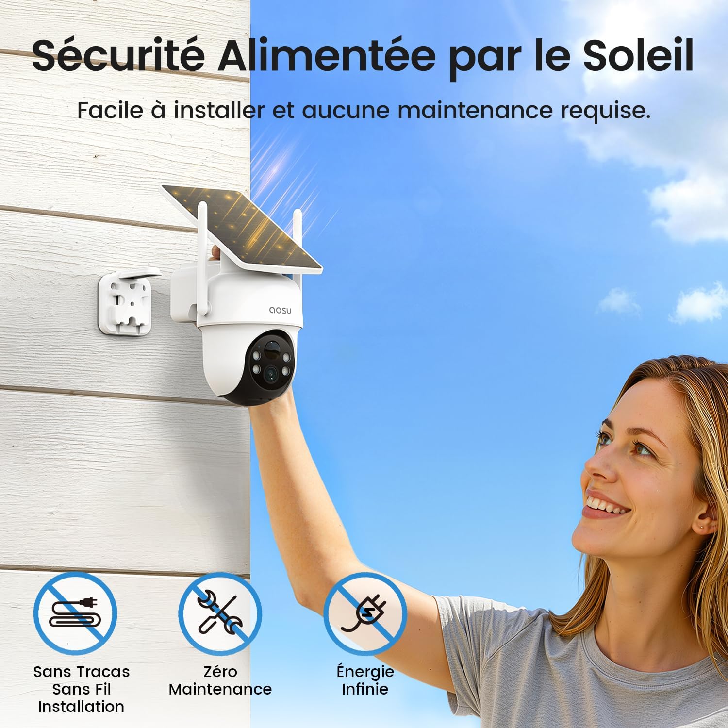 Thumbnail 6 de aosu 2K Camera Surveillance 3MP 360°