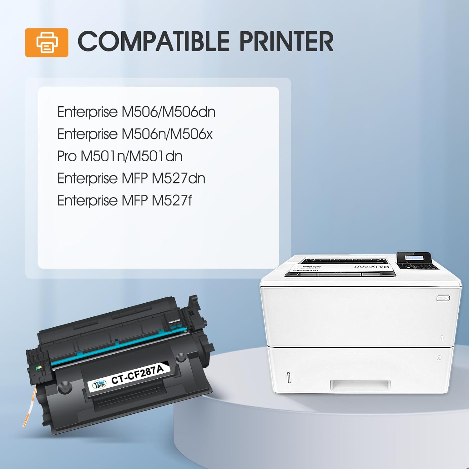 Detalle 2 de Cool Toner CF287A 87A Black Toner, 2-Pack, 9,000 Pages per Cartridge