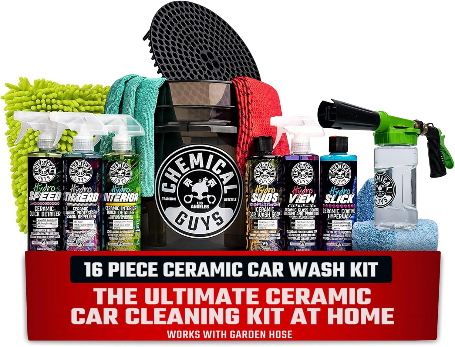 Detalle de Chemical Guys HOL362 Arsenal Builder Ceramic Car Wash & Protection Kit