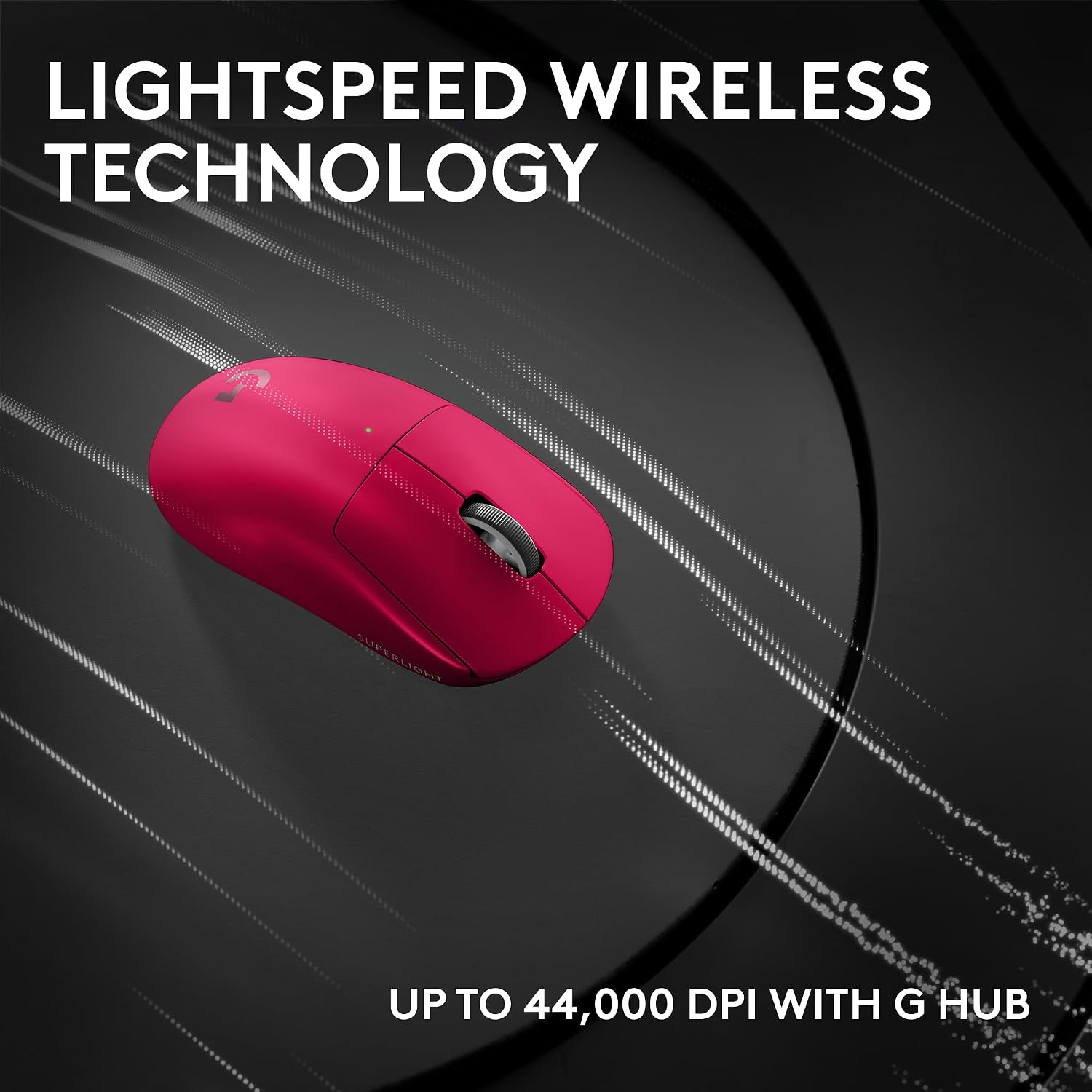 Detalle de Logitech G PRO X Superlight 2c Wireless Mouse – Pink (53 g)