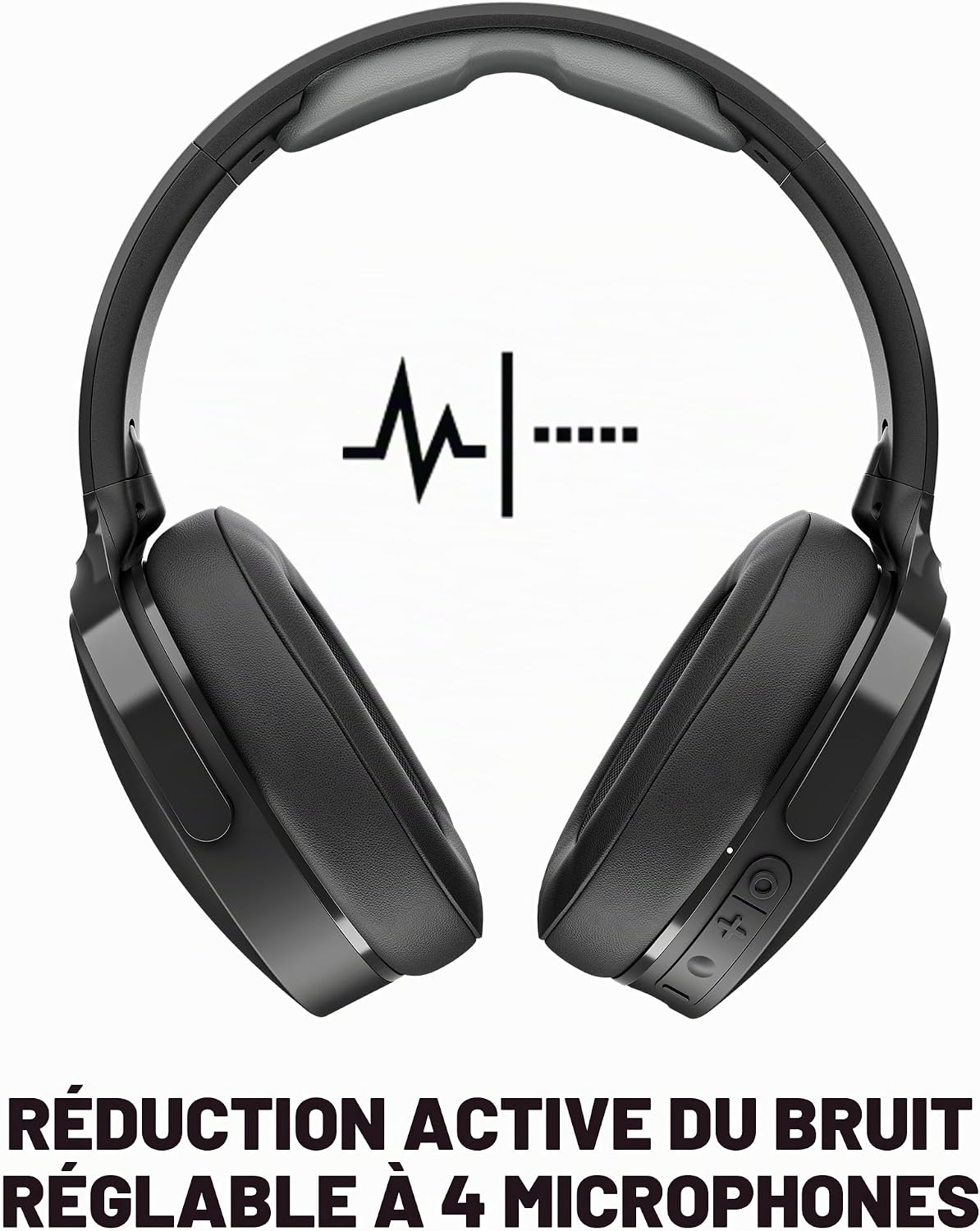 Detalle de Skullcandy Hesh ANC: Casque supra-auriculaire sans fil avec réduction de bruit, 22 h, Bluetooth