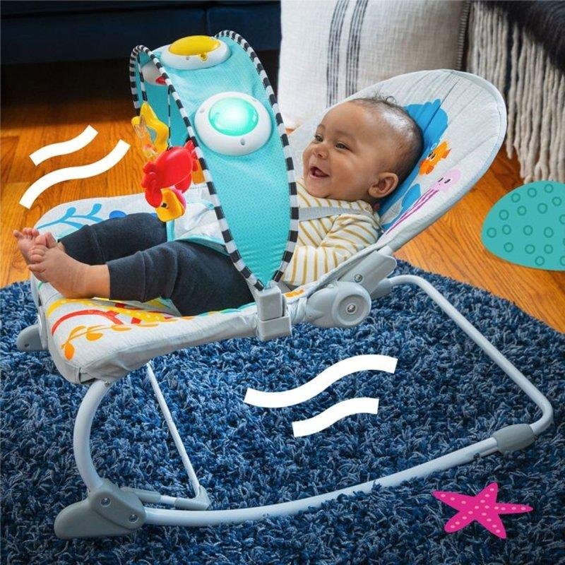 Detalle de Hamaca convertible Baby Einstein Octopus Ocean Explorer: música y luces para bebé
