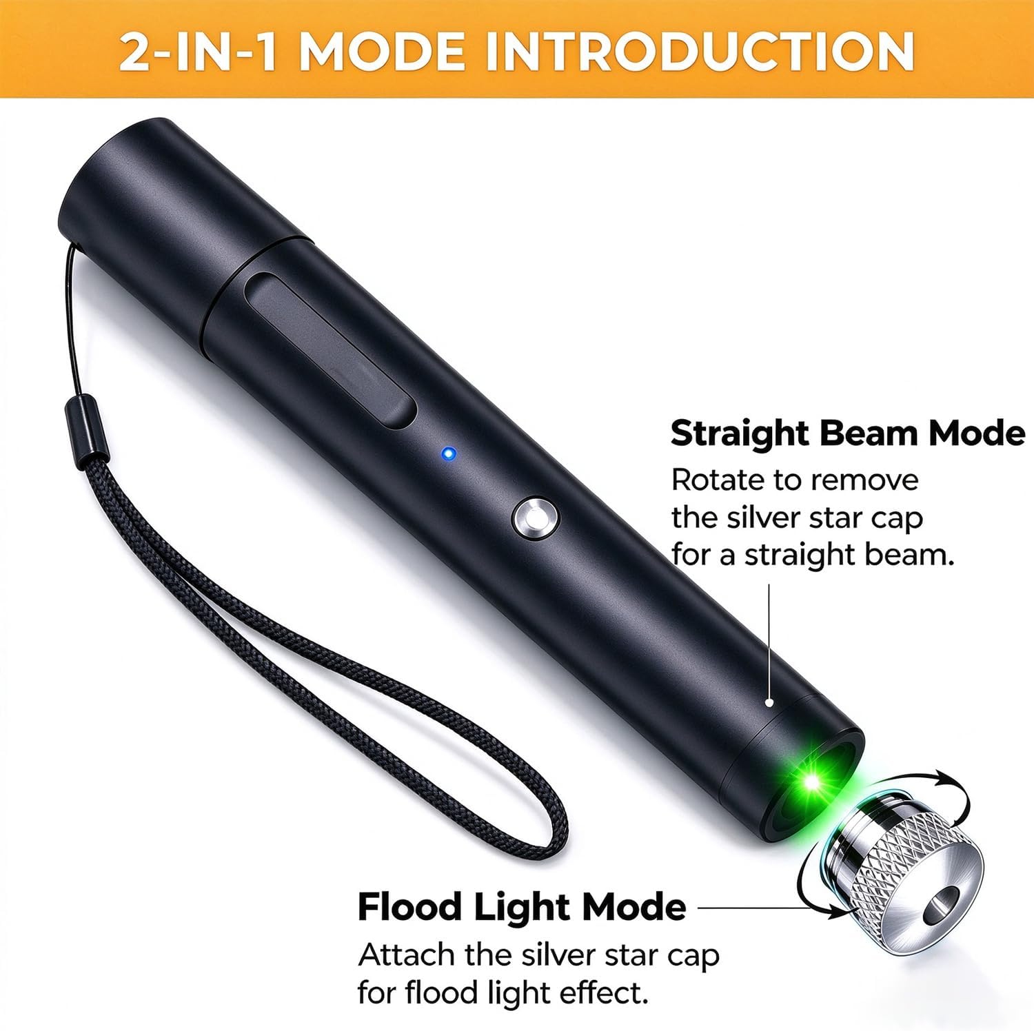 Thumbnail 5 de IVVTRYI 9127 Rechargeable Green Presentation Lights, 2-Pack, USB Charging