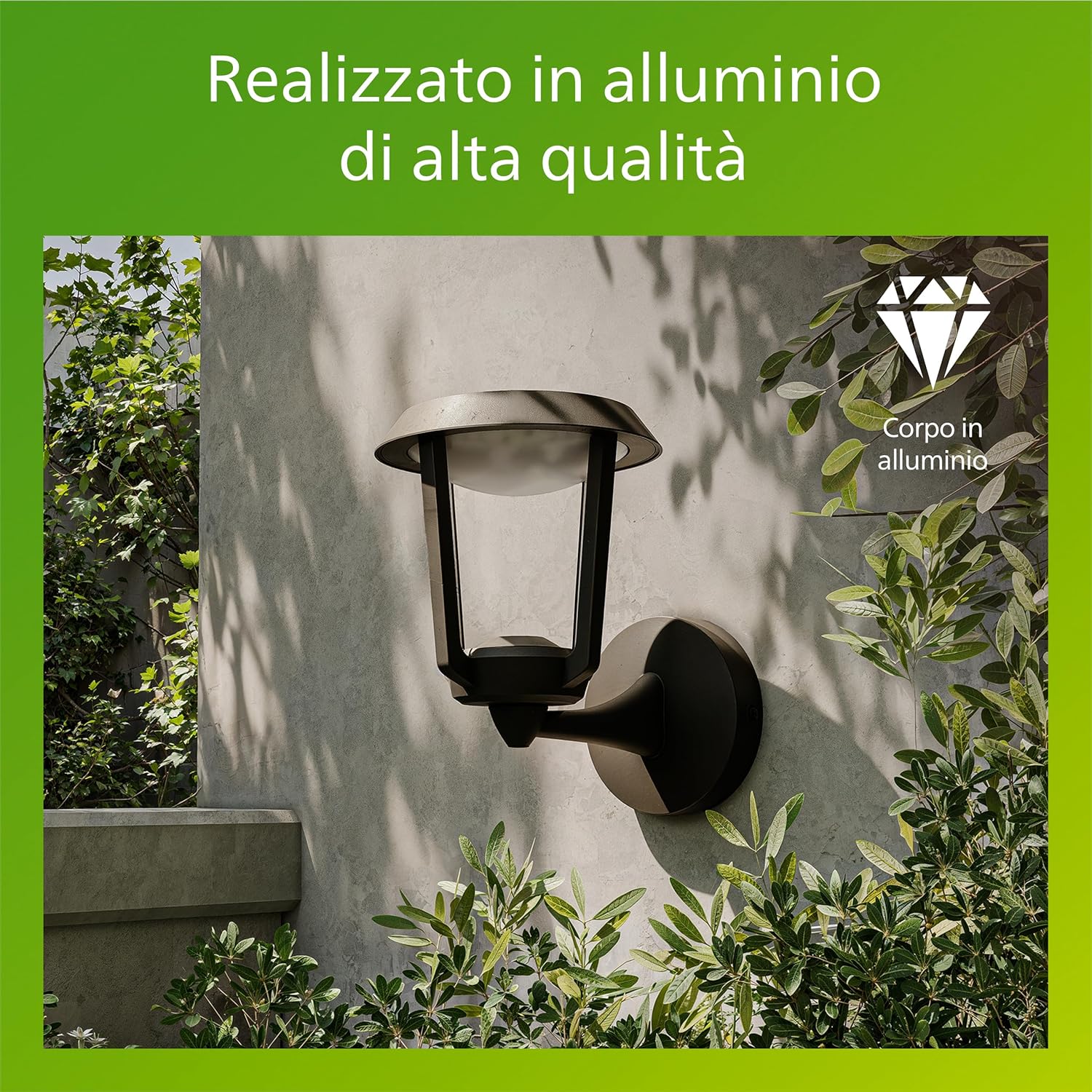 Thumbnail 4 de Applique da esterno Philips Nuvy in alluminio grigio antracite, LED integrato 800 lm, 2700 K, PowerShield, IP44