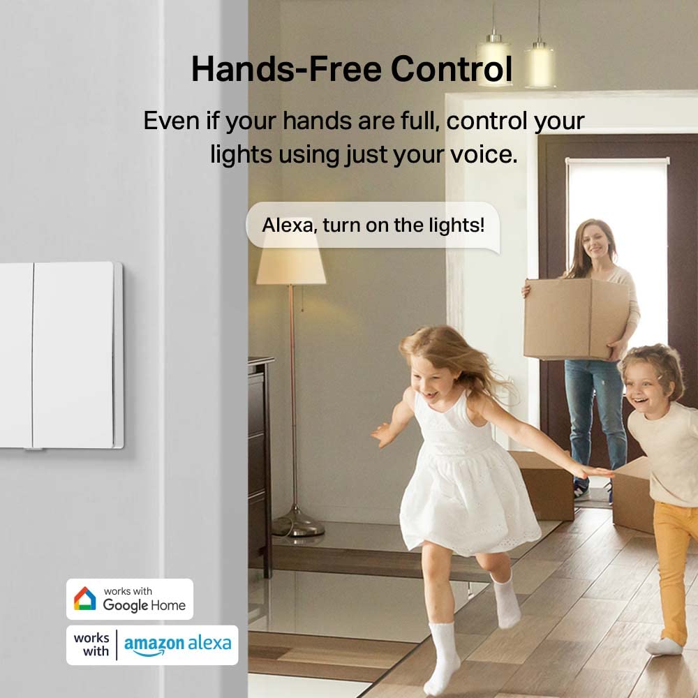 Thumbnail 3 de Tapo S220 Smart Light Switch 2 Gang 1 Way