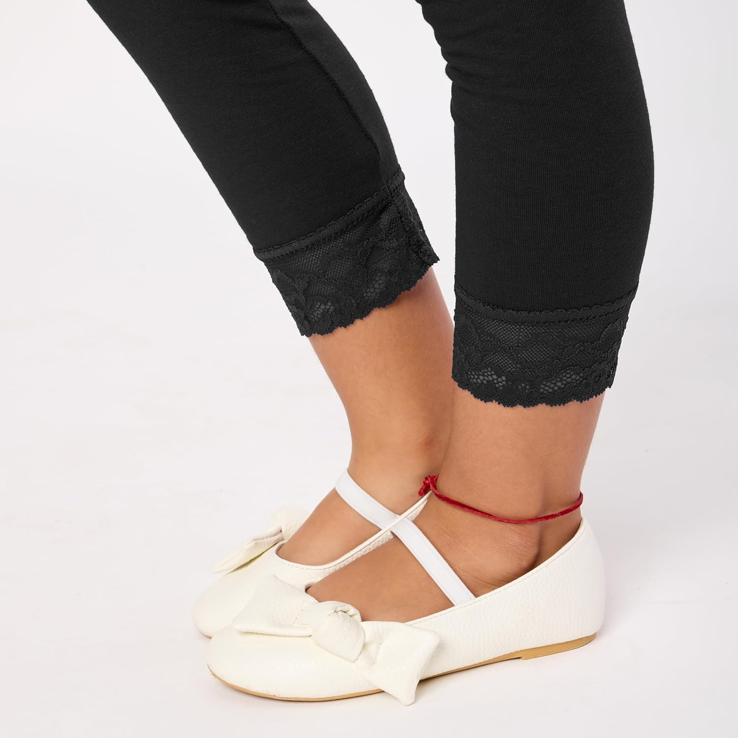 Detalle de Merry Style MS10-228 meisjes 3/4-legging van katoen met kant