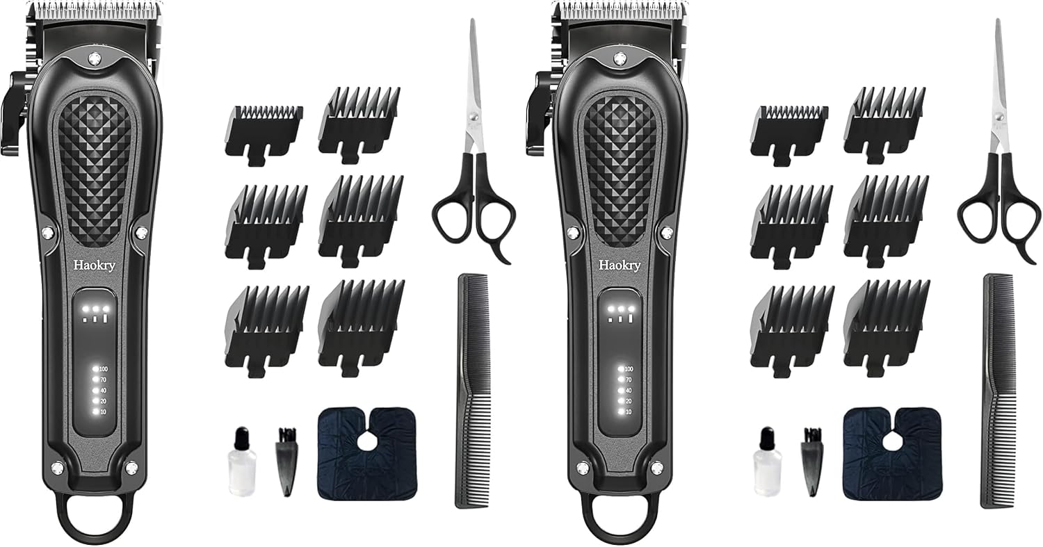 Thumbnail 4 de Haokry Cordless & Corded Hair Clippers Professional Kit with Adjustable Guards