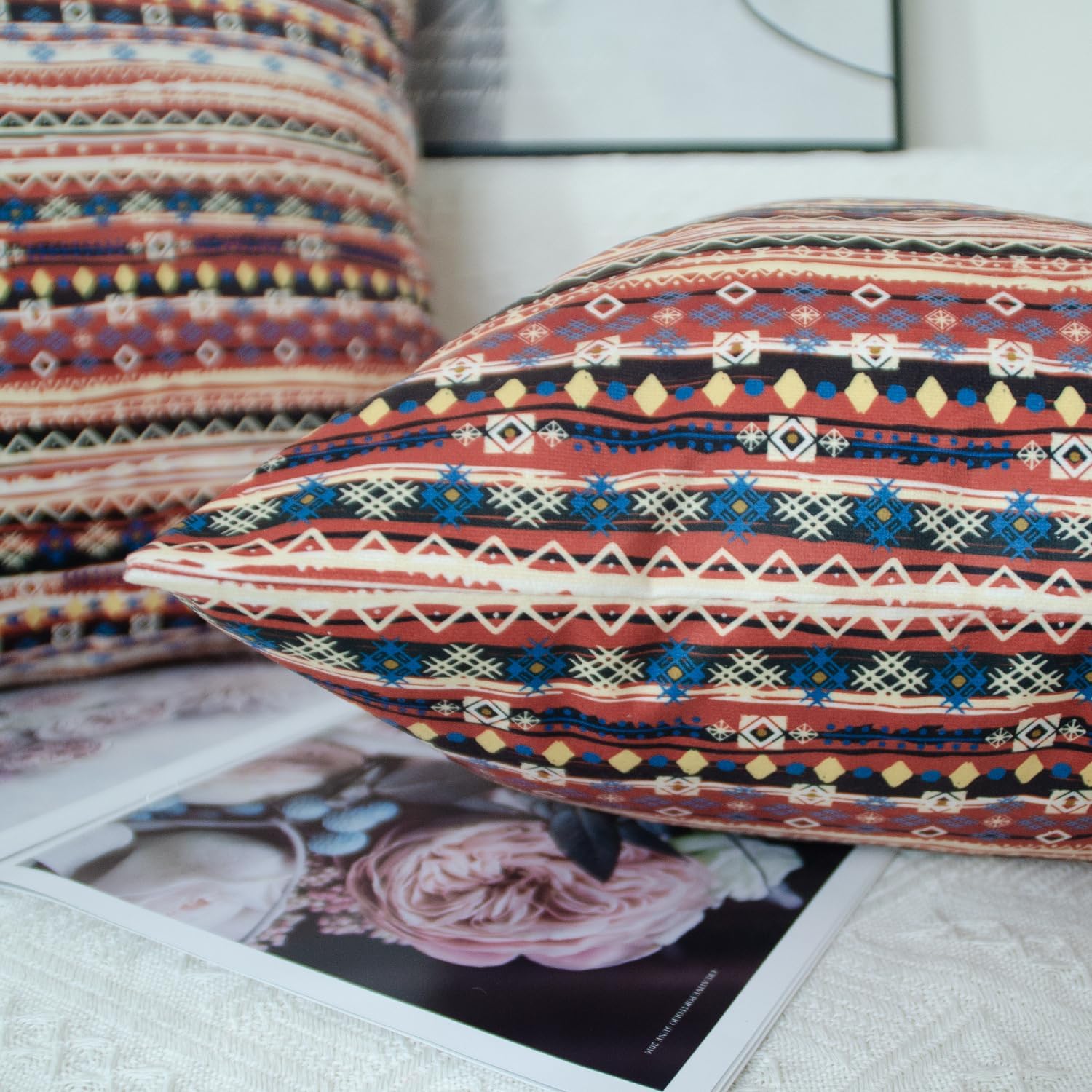 Thumbnail 3 de Boho Cushion Covers 50x50cm Set of 2