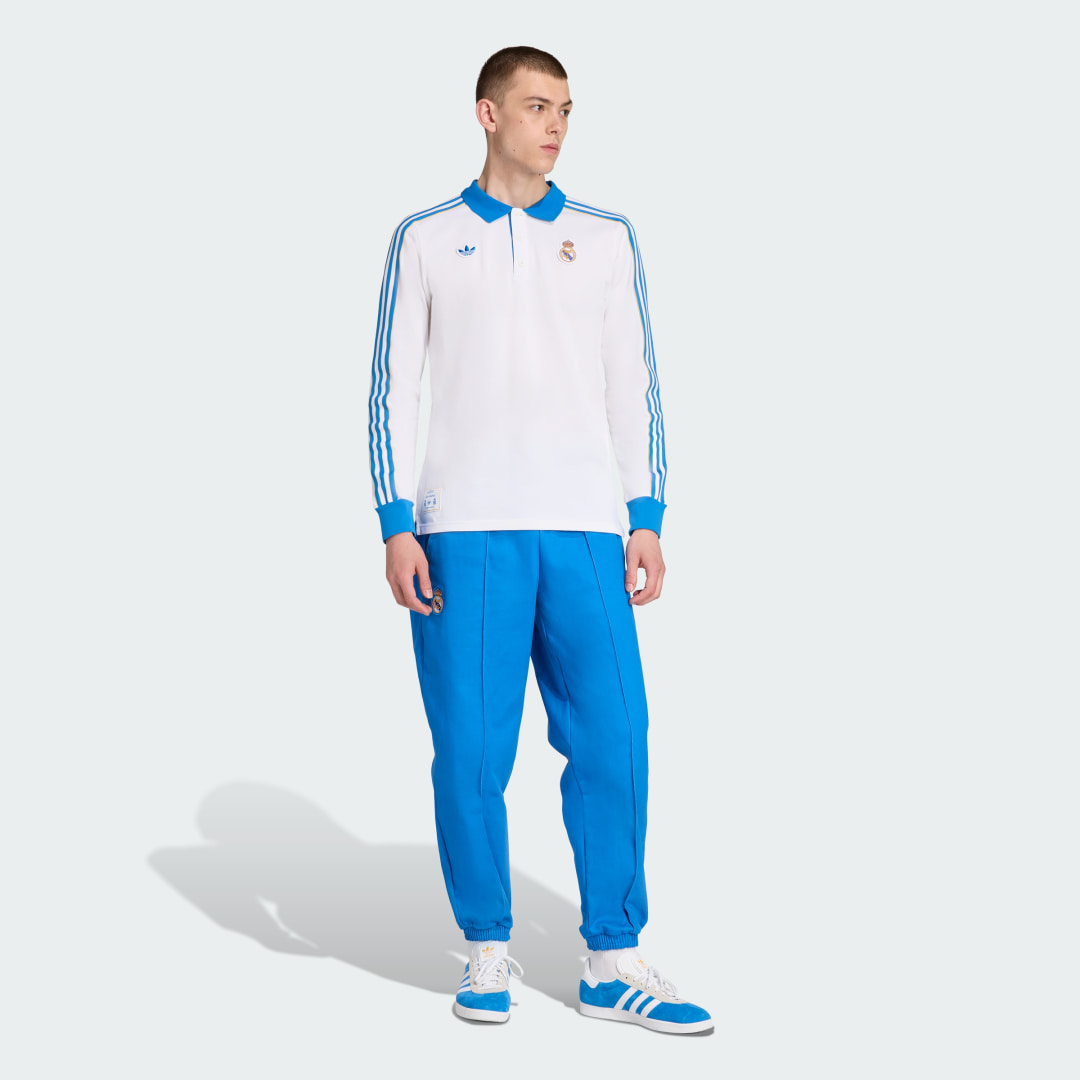 Detalle de Pantalón de entrenamiento Real Madrid Terrace Icons de Adidas – azul