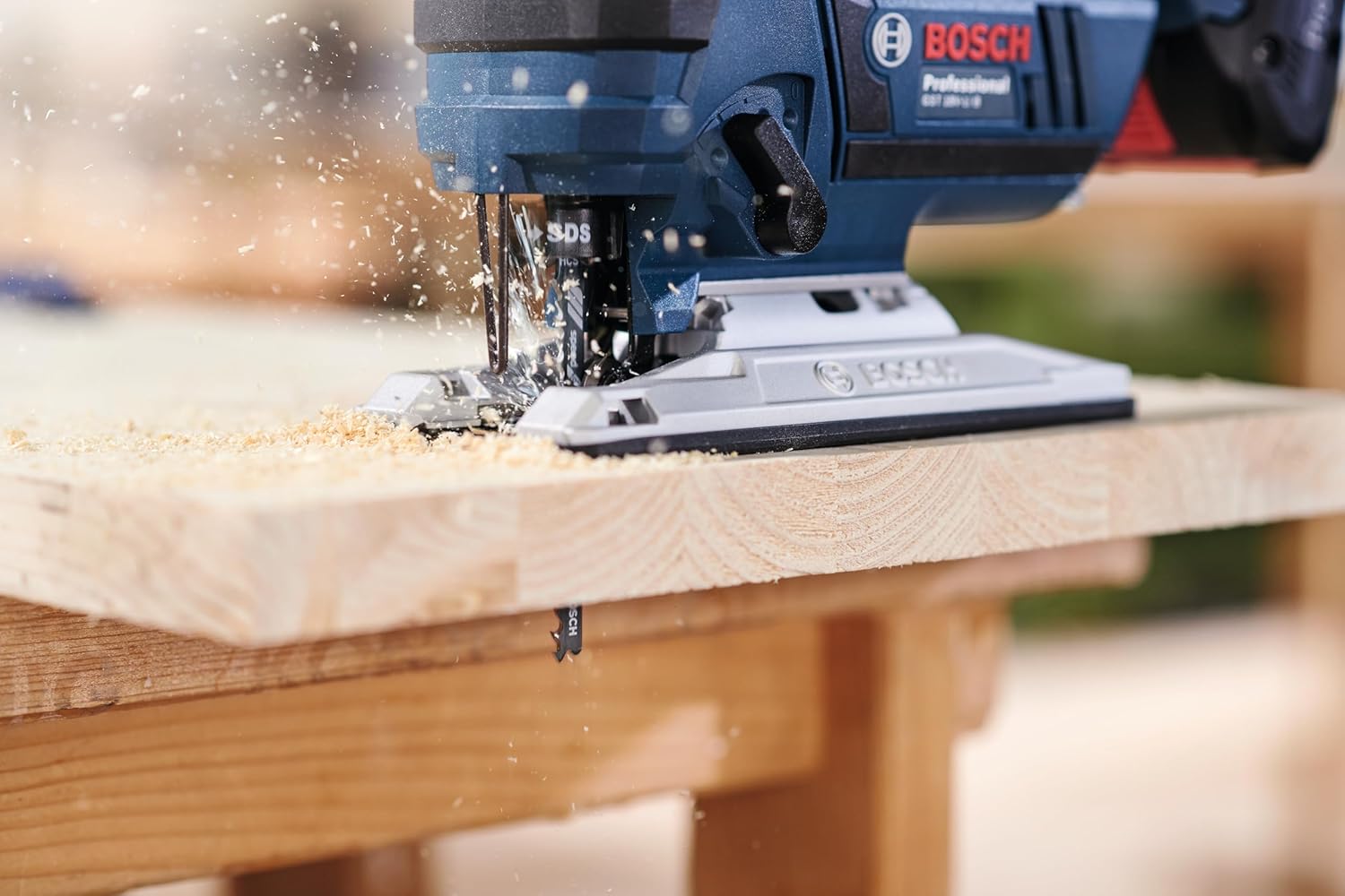 Detalle 2 de Bosch lot de 25 lames de scie sauteuse T 144 D Speed for Wood pour bois (100 mm) – pour bois résineux et panneaux