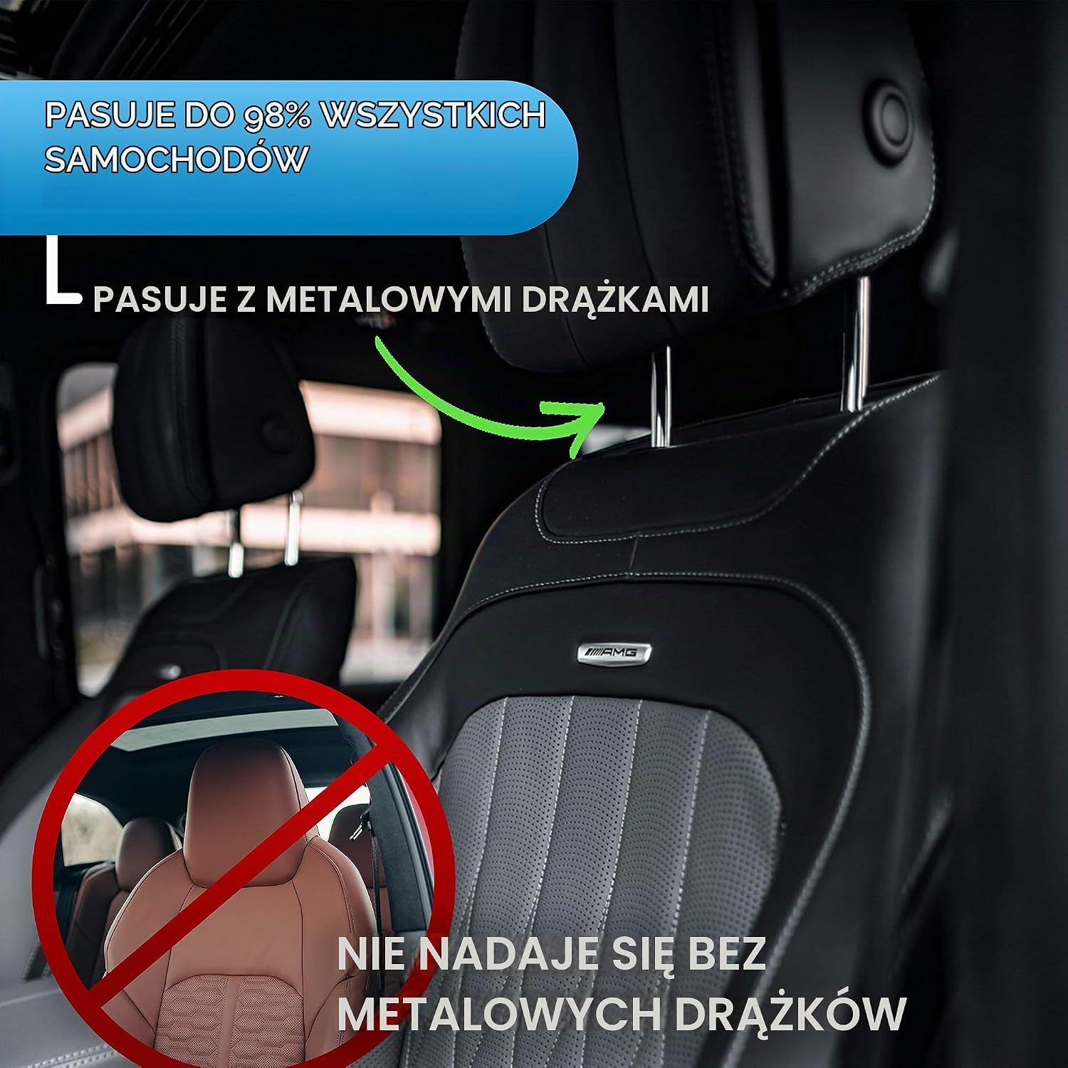 Detalle 1 de FLIPLINE SuperSleep – zagłówek samochodowy dla dzieci i dorosłych, regulacja do 180°